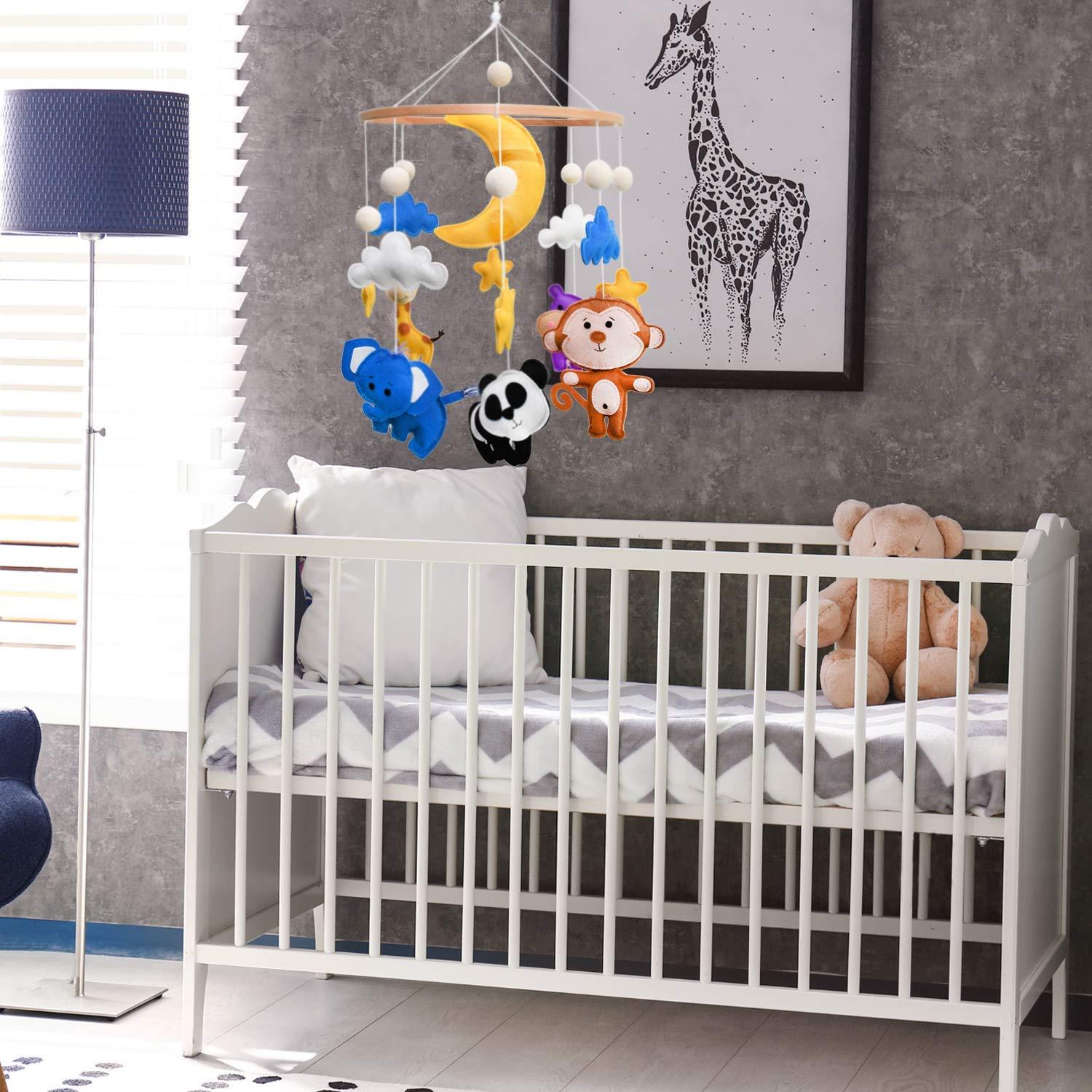 Móvil de Cuna para Bebés C&K WORKS Safari de Animales