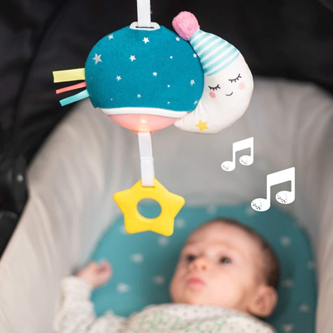 Taf Toys Mini Luna Musical Verde Azulado - Juguete Colgante para Bebés