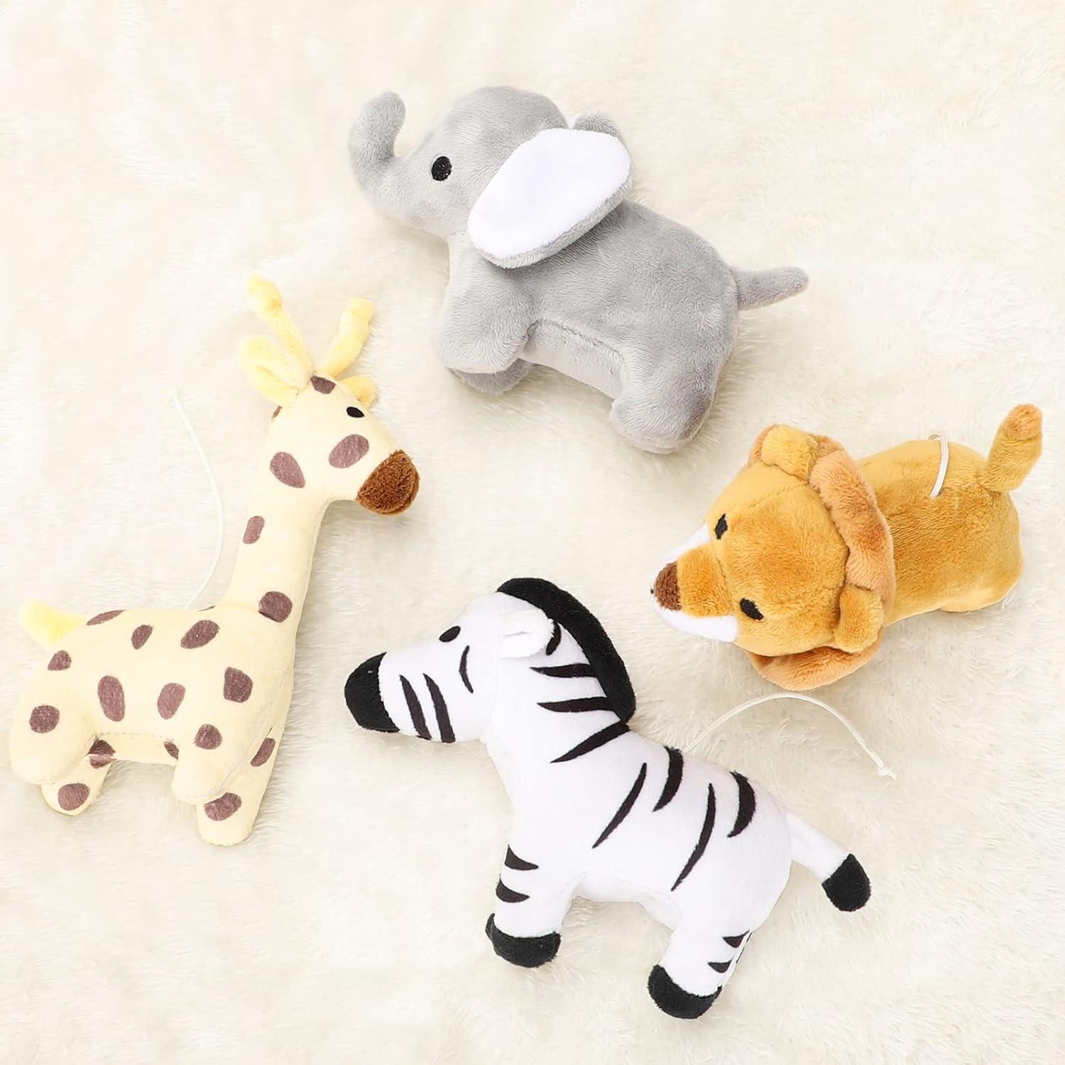 Móvil Musical de Cuna CLYMENE Animales de Safari 12 Canciones