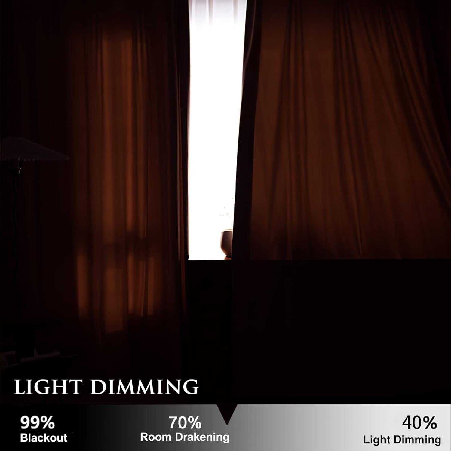 Cortinas de Terciopelo StangH 52x96" Rojo Óxido, 2 Paneles