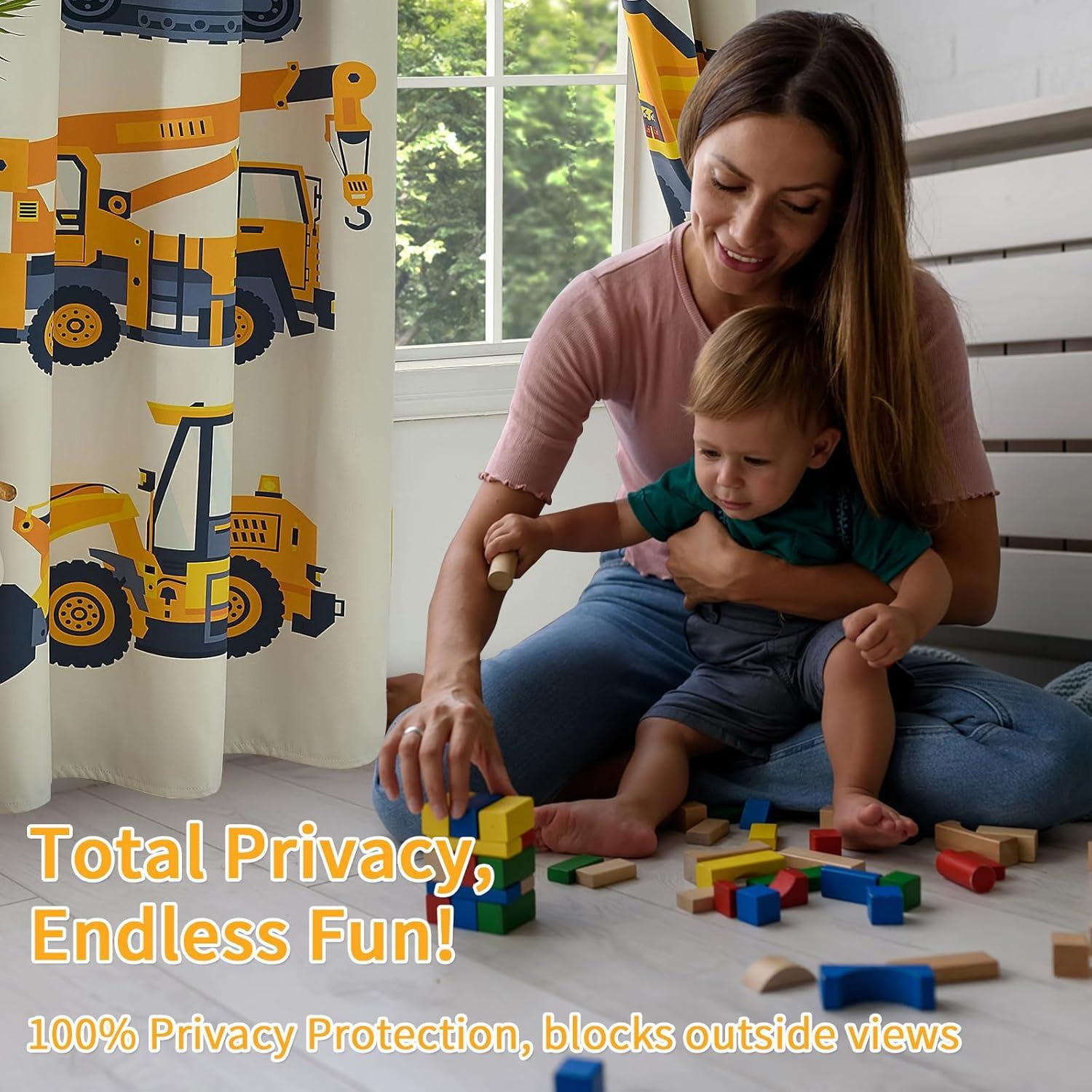 Cortinas de Oscurecimiento PINNKKU para Niños 106.68x160.02cm