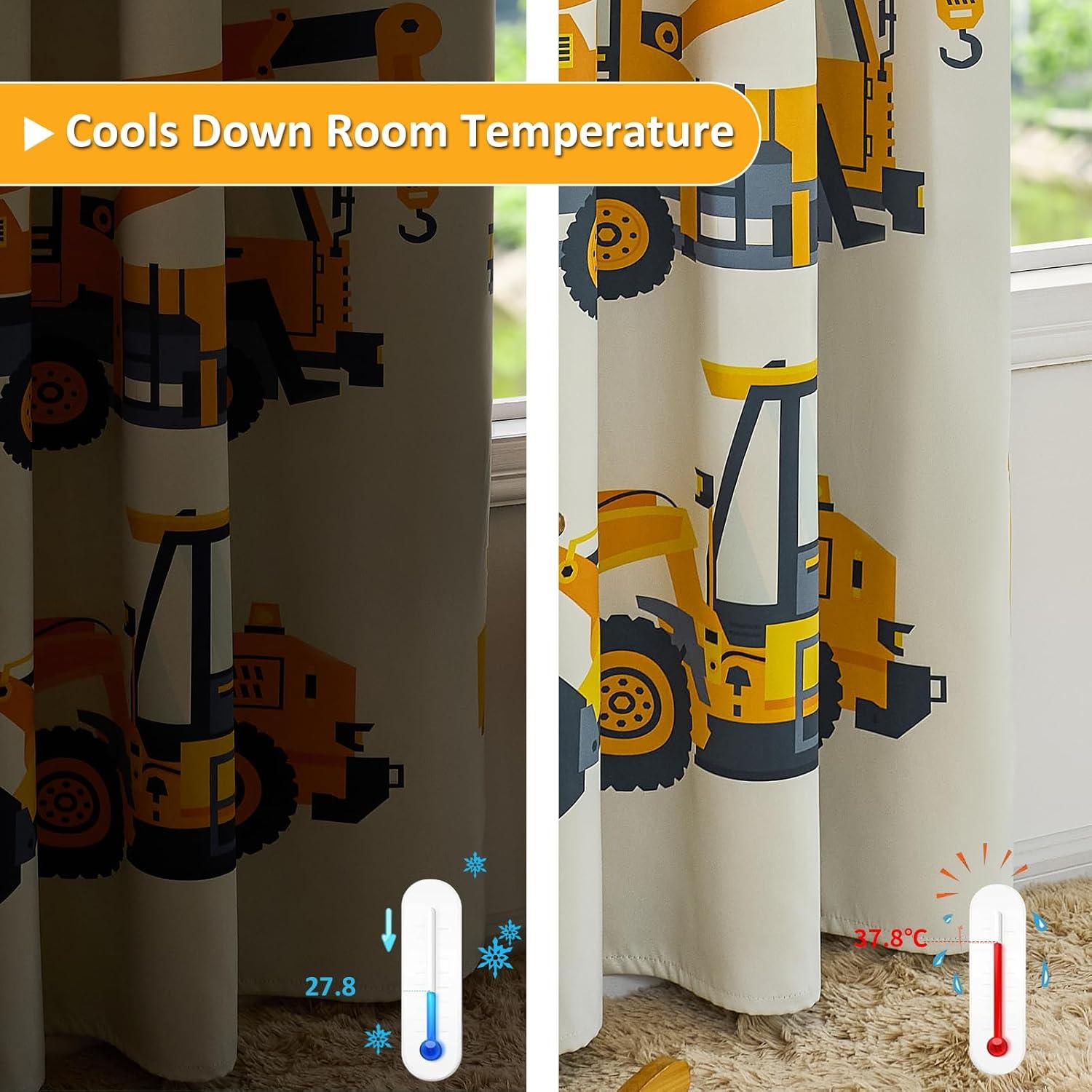 Cortinas de Oscurecimiento PINNKKU para Niños 106.68x160.02cm