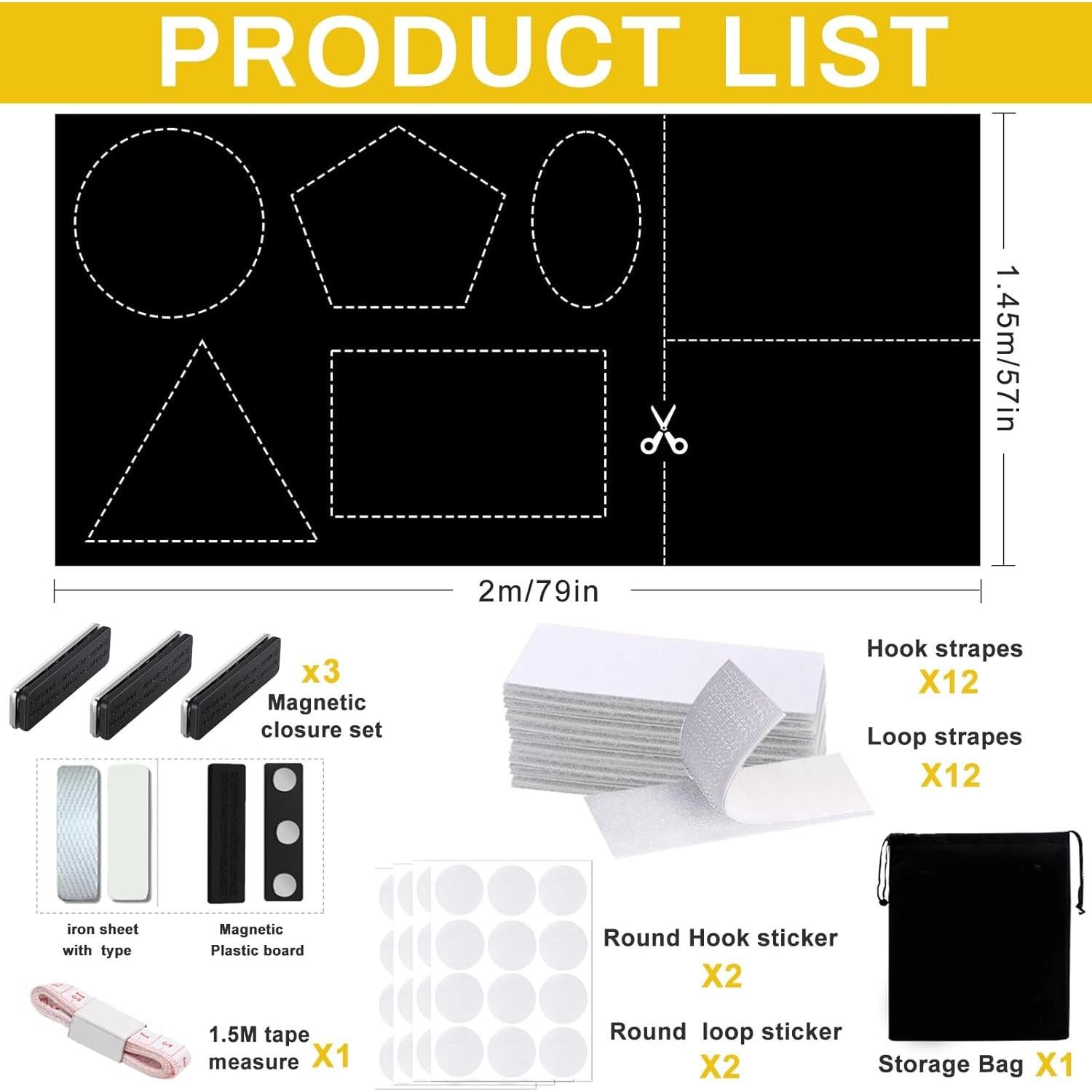 Cortina Opaca ApisNest 145x200 cm para Dormitorio y RV
