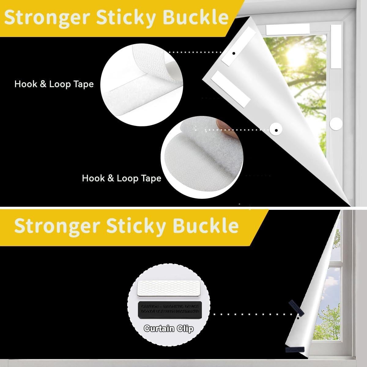 Cortina Opaca ApisNest 145x200 cm para Dormitorio y RV