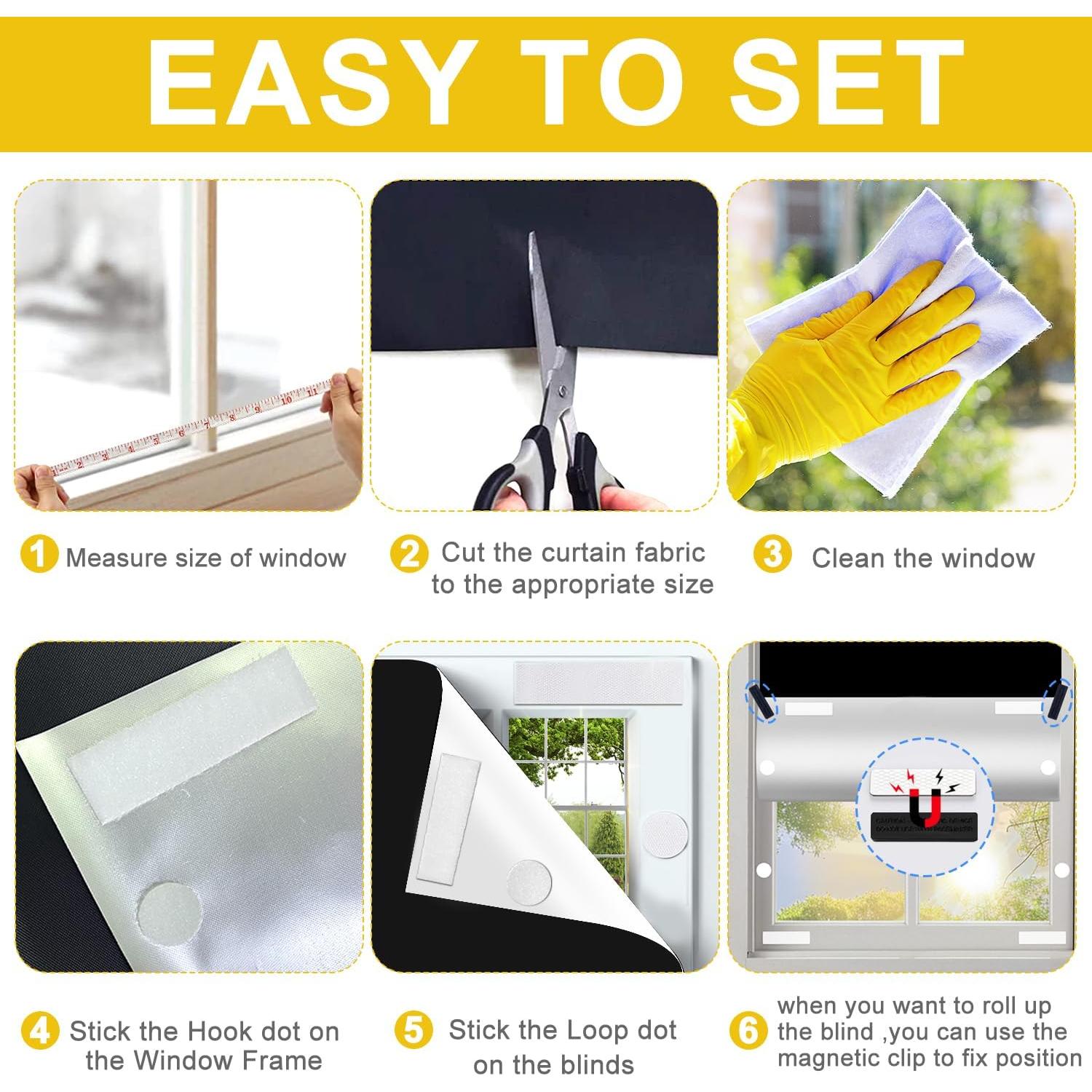 Cortina Opaca ApisNest 145x200 cm para Dormitorio y RV