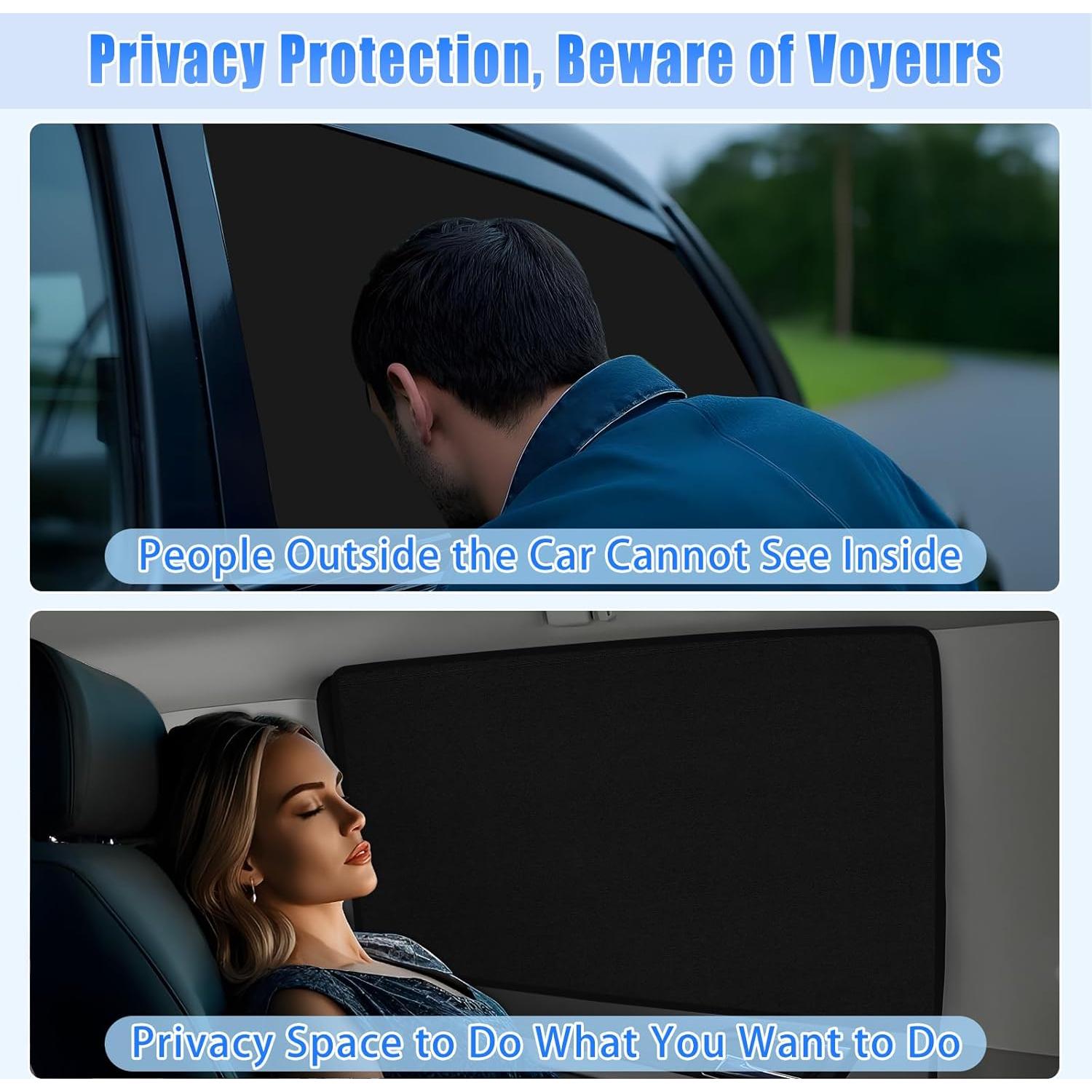 Sombras de Ventana para Coche ZATOOTO Suede Blackout 42x80 cm