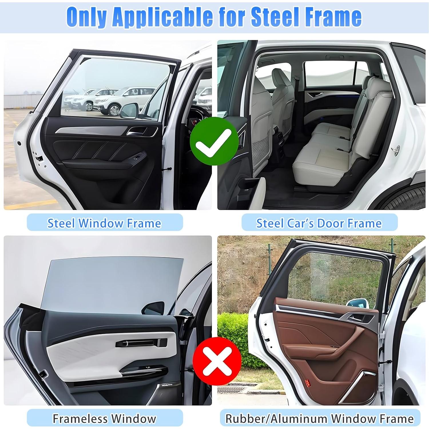 Sombras de Ventana para Coche ZATOOTO Suede Blackout 42x80 cm