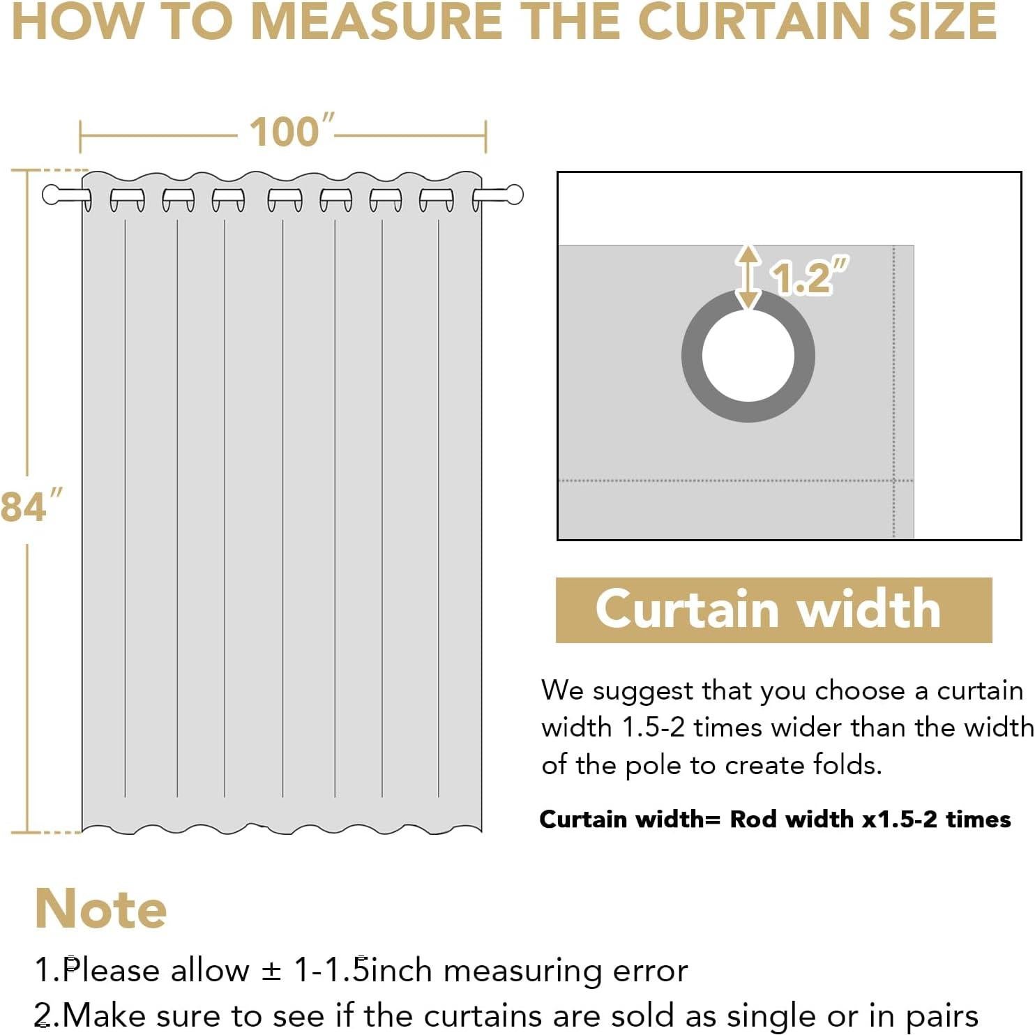Cortinas H.VERSAILTEX 100% Opacas 254x213 cm Taupe Cálido