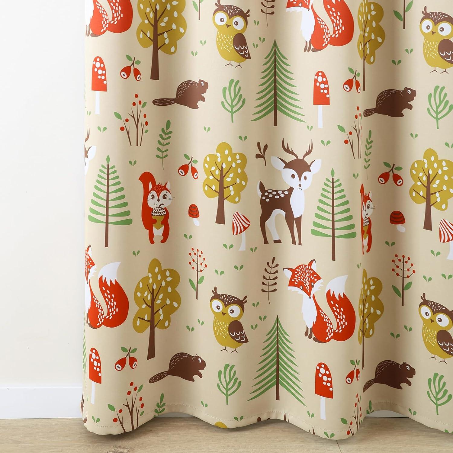 Cortinas Blackout L.Z.E para Niños Beige 52x63 cm - Juego de 2