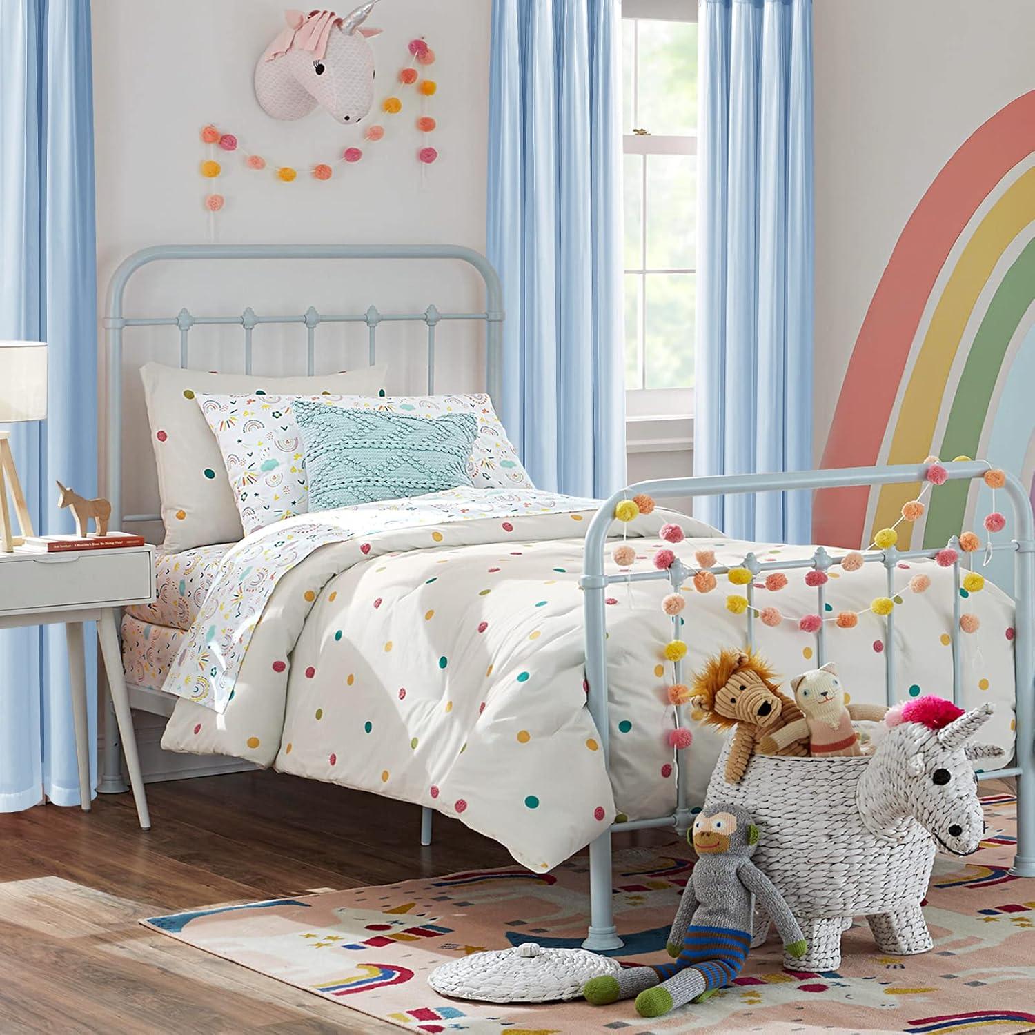 Cortinas Blackout Hiasan 2 Paneles 52x96 Azul Bebé Doble Capa