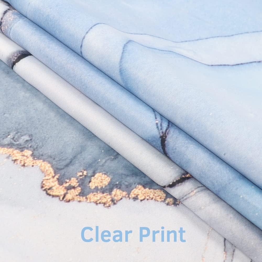 Cortinas Blackout Renaiss 106.7x213.4 cm Azul Mármol 2 Piezas