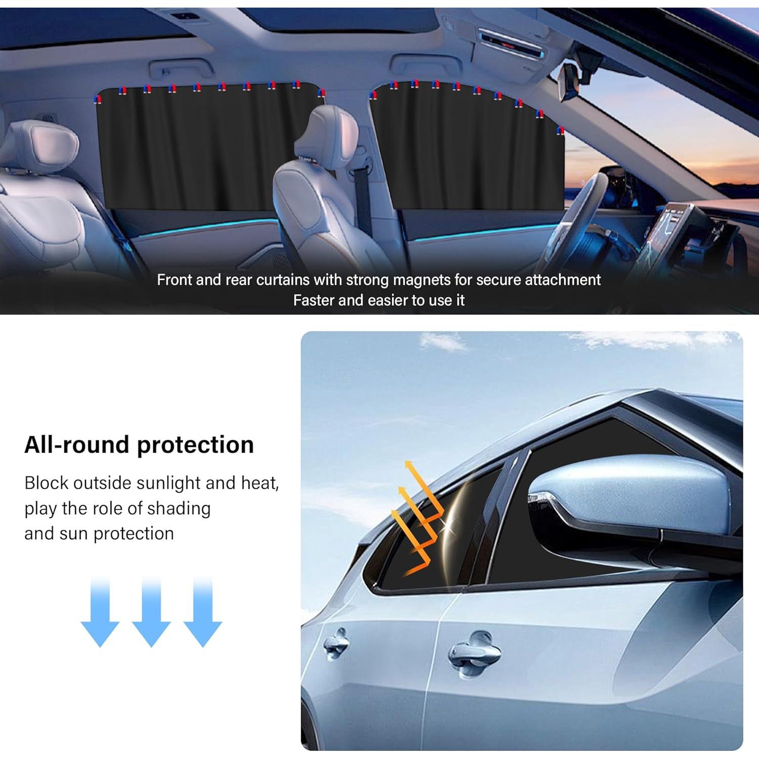 Kit de Sombrillas para Ventanas de Coche Stacool 5PCS - Privacidad y Sombra