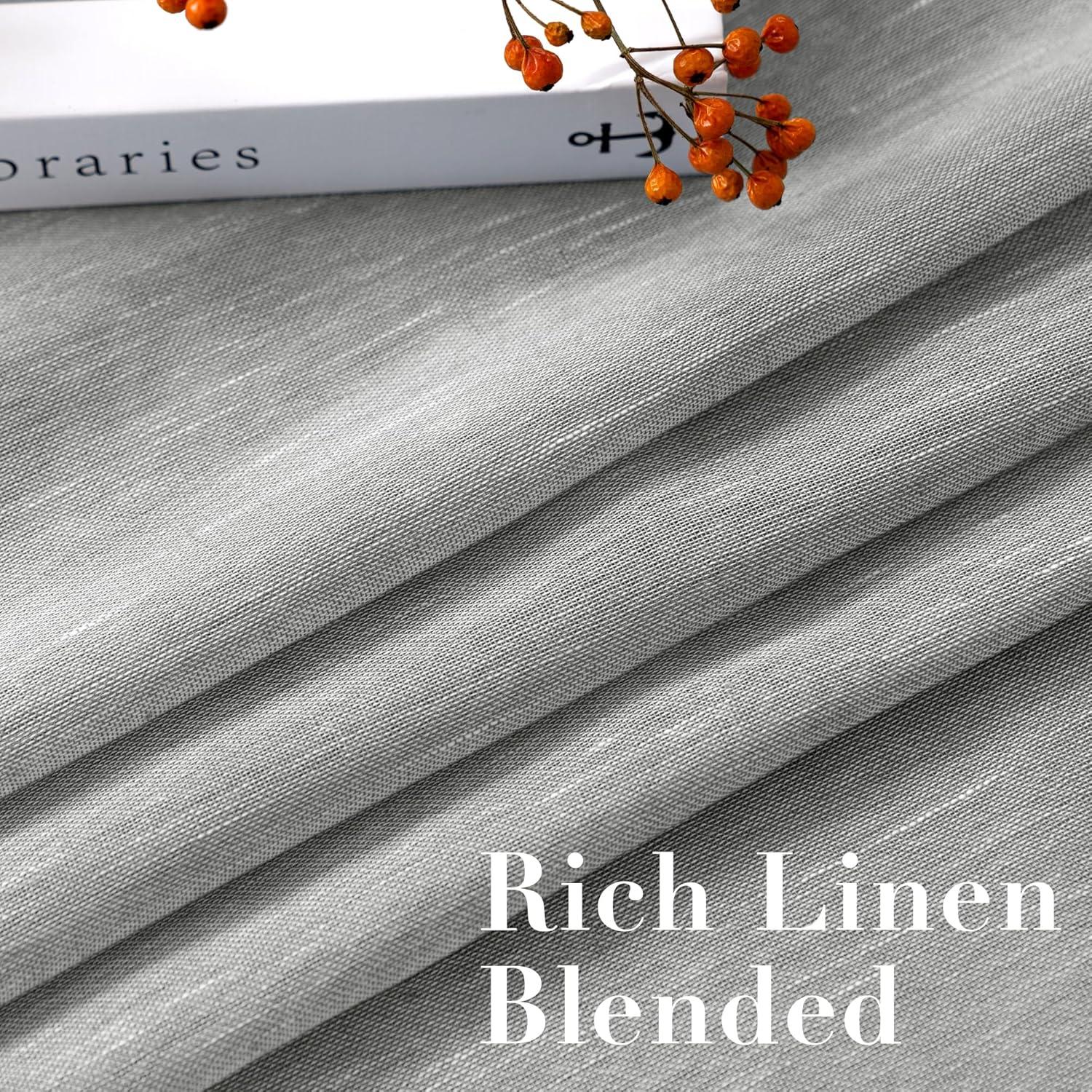 Cortinas Semitransparentes H.VERSAILTEX 132x213 cm Gris (Juego de 2)