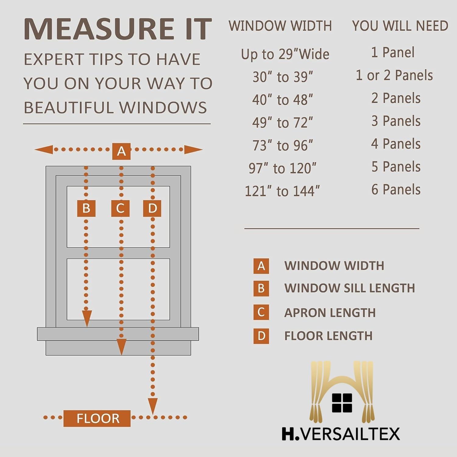 Cortinas Semitransparentes H.VERSAILTEX 132x213 cm Gris (Juego de 2)