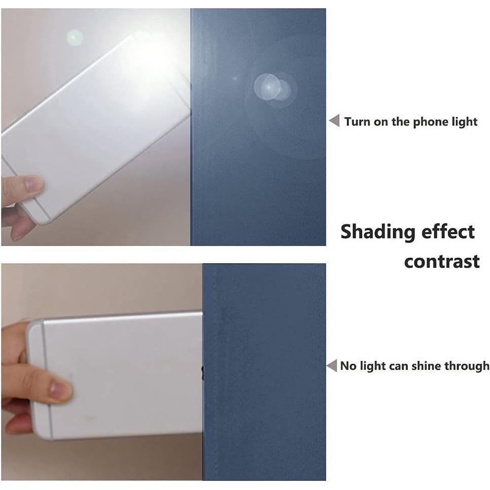 Cortinas Opacas NICETOWN 52x84" Azul Piedra, Paquete de 2