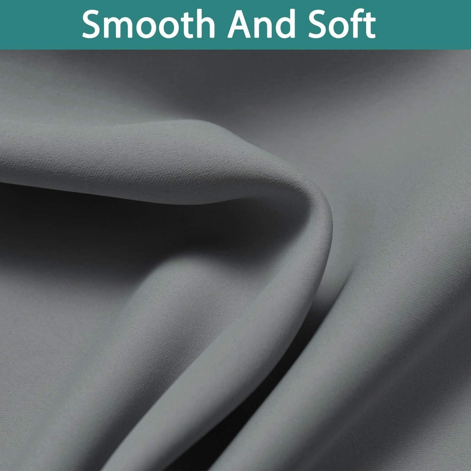 Cortinas Térmicas Aisladas Yakamok 132.08x137.16 cm Opacas Gris