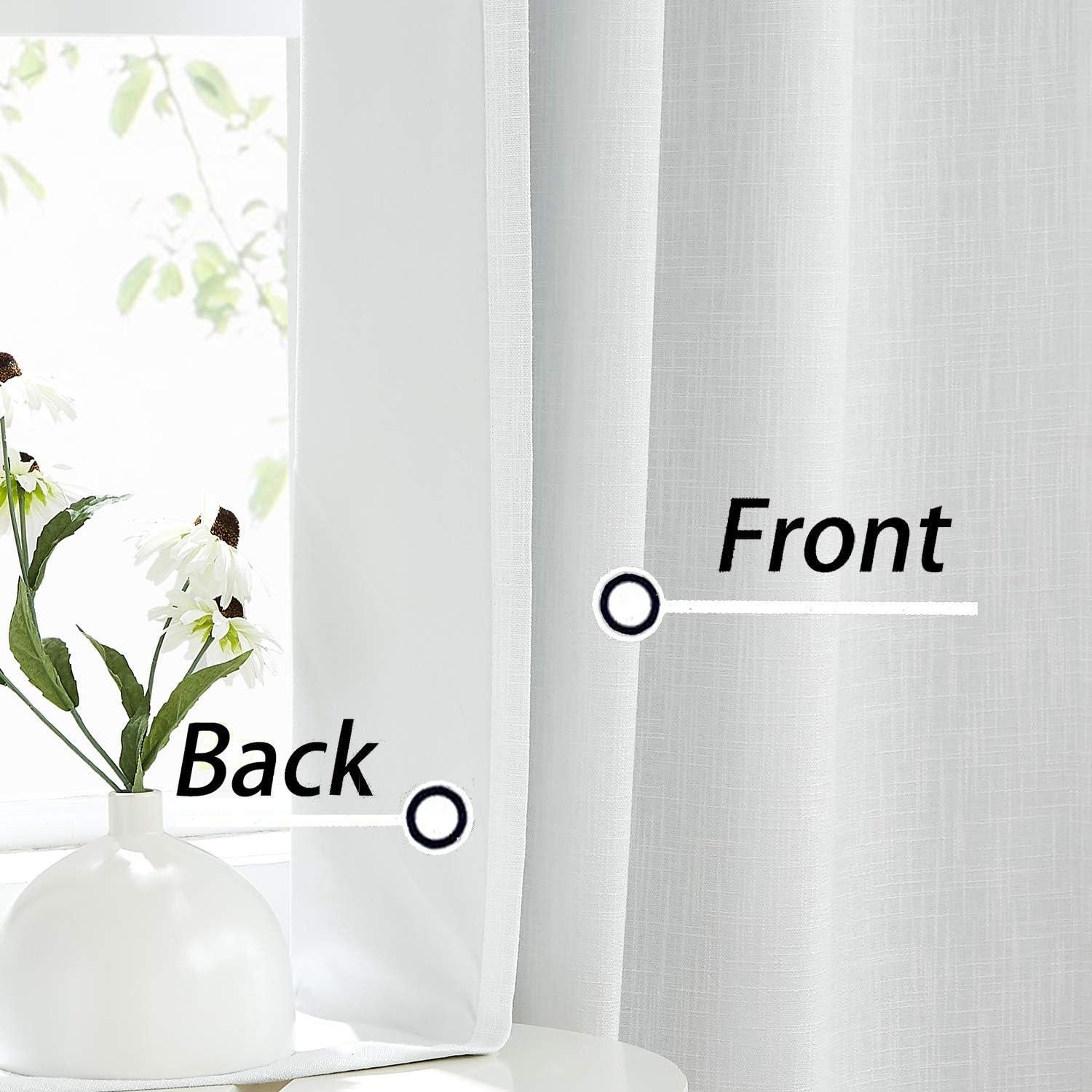Cortinas Blackout Central Park 50x84" 2 Paneles Blanco Crema