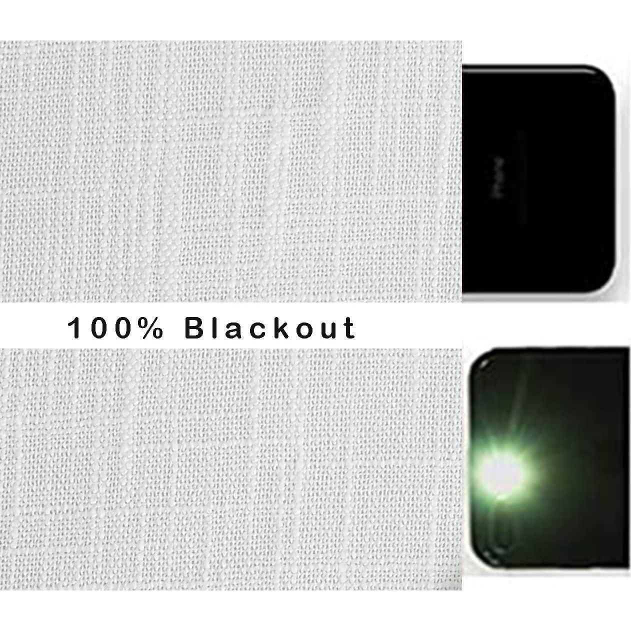 Cortinas Blackout Central Park 50x84" 2 Paneles Blanco Crema