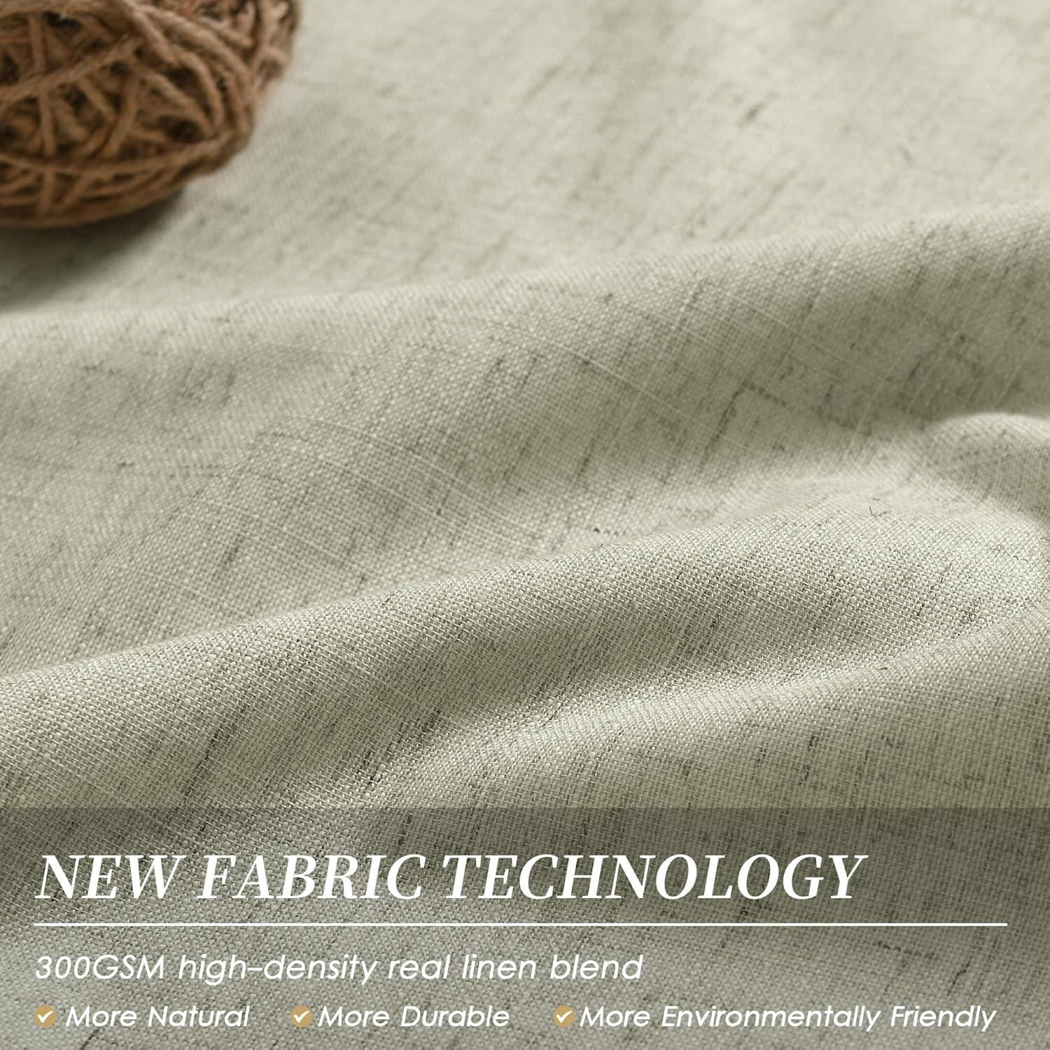 Cortinas Opacas BOODII Verde Salvia 213x132 cm Paquete de 2