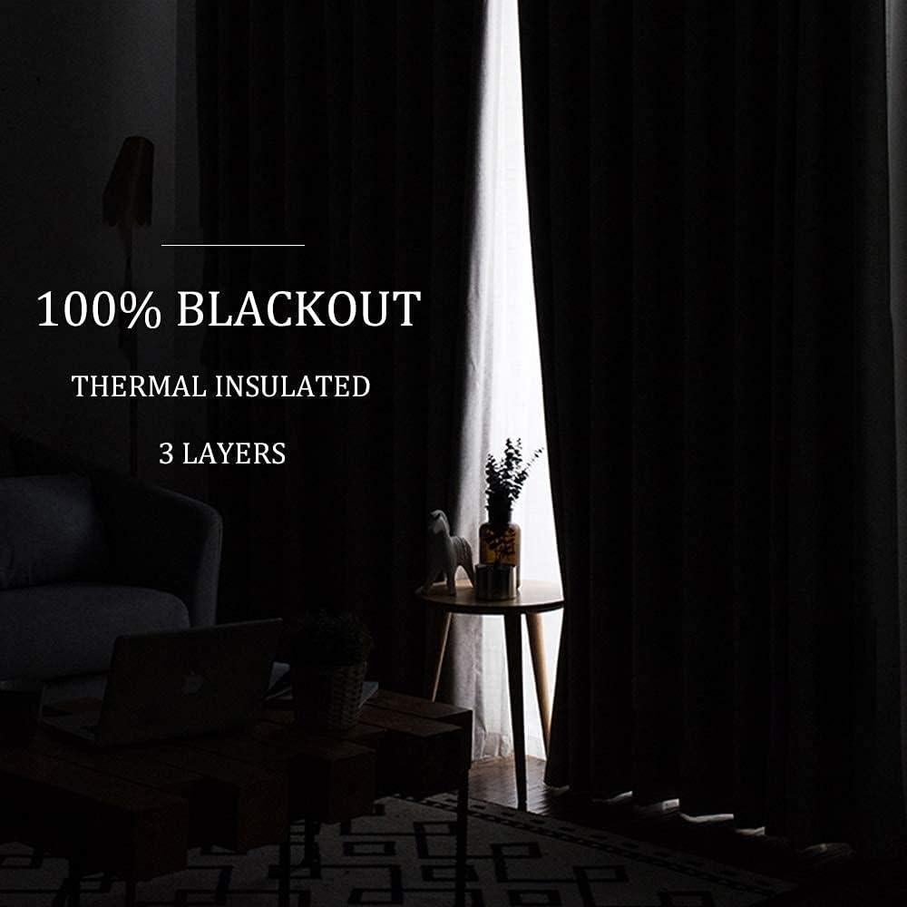 Cortinas Aislantes Acústicas RYB HOME 132x274 cm 2 Paneles Gris