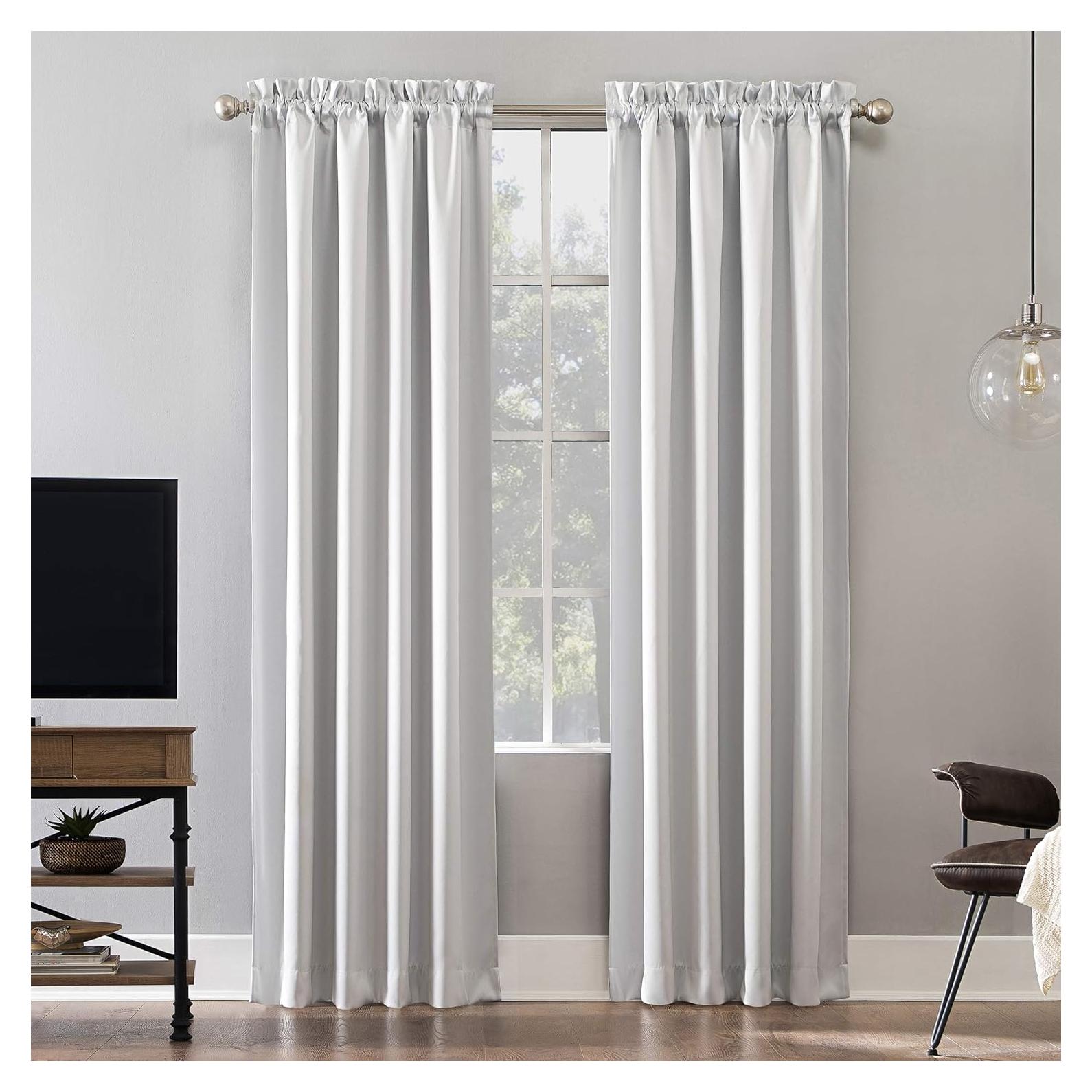 Cortina Sun Zero Oslo Blackout 52x84 Perla - Poliester