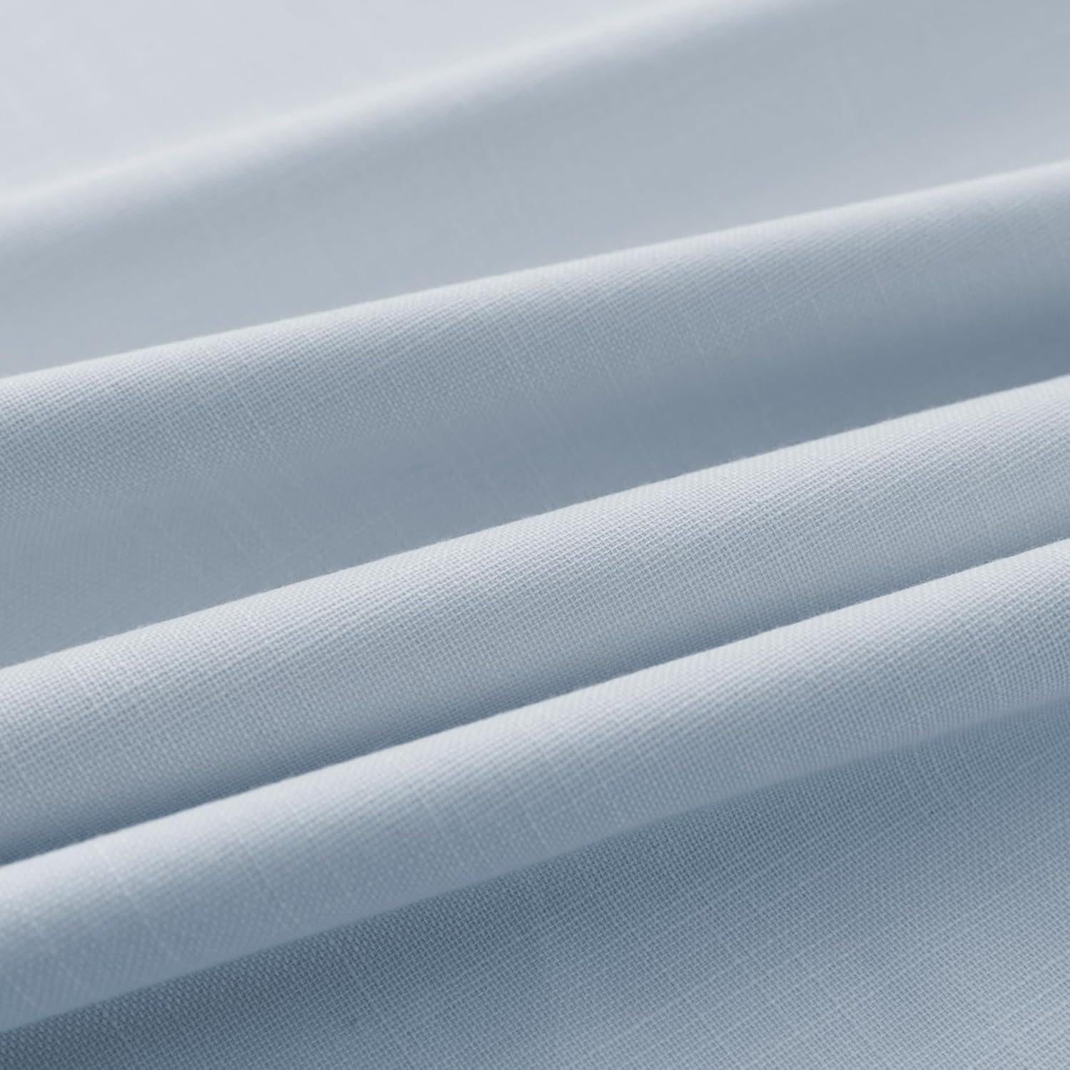 Cortinas Opacas Azul Claro 2 Paneles 106.68x213.36 cm Mrs.Naturall