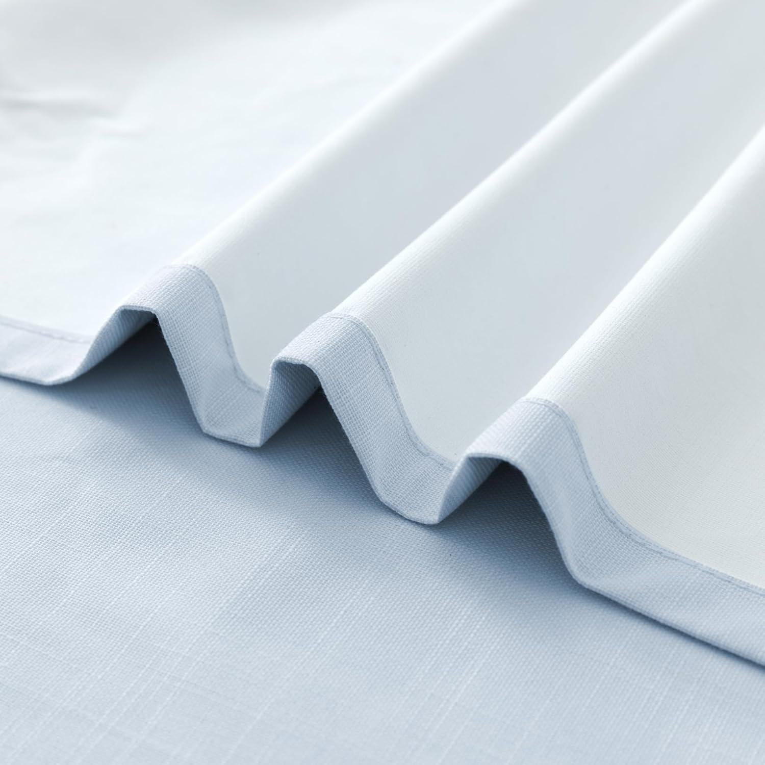 Cortinas Opacas Azul Claro 2 Paneles 106.68x213.36 cm Mrs.Naturall