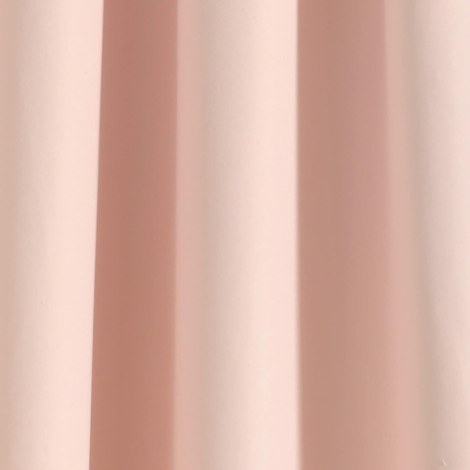 Cortina Blackout Lush Decor Allison Ruffle 100% Forrada 101.6x213.36 cm Blush