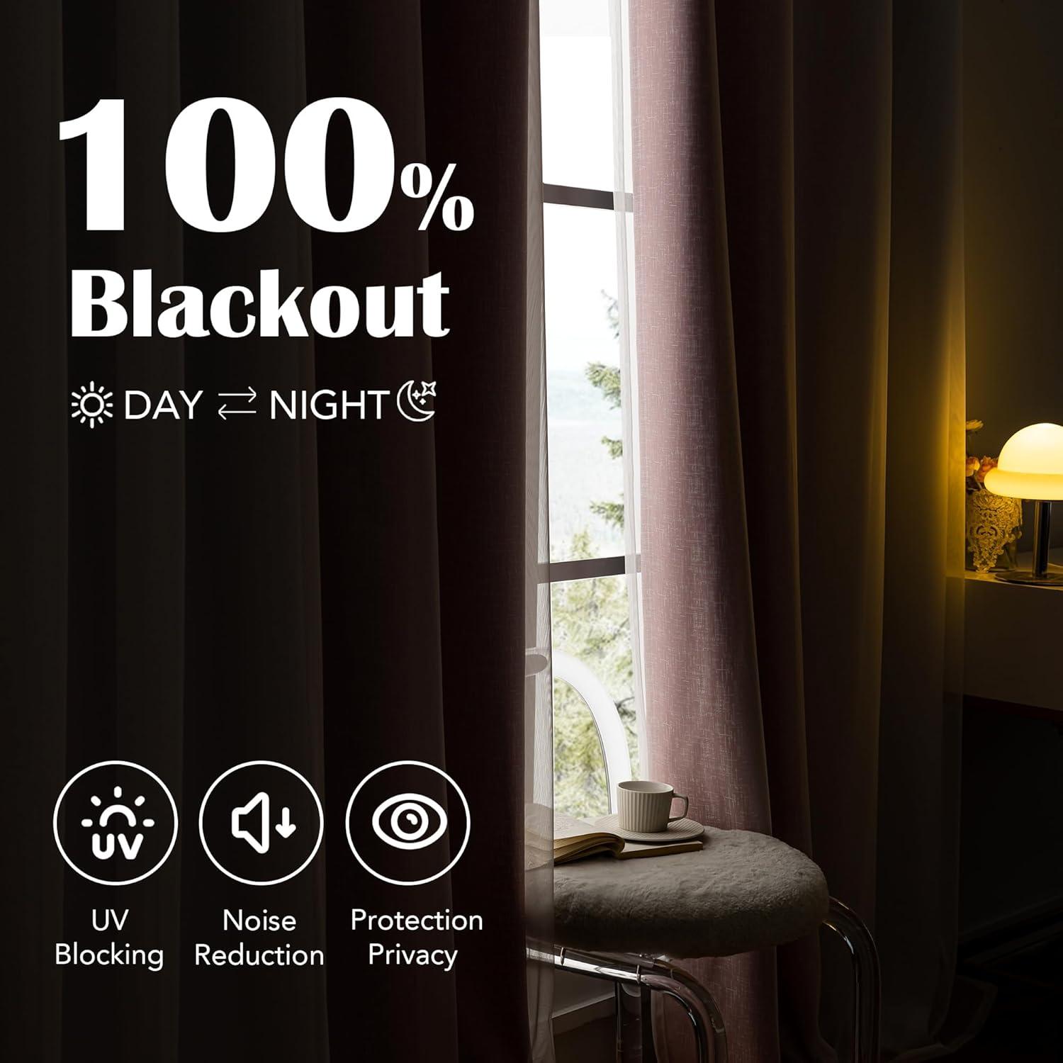 Cortinas Opacas Geomoroccan Ombre Rosa 132x137 cm 2 Paneles