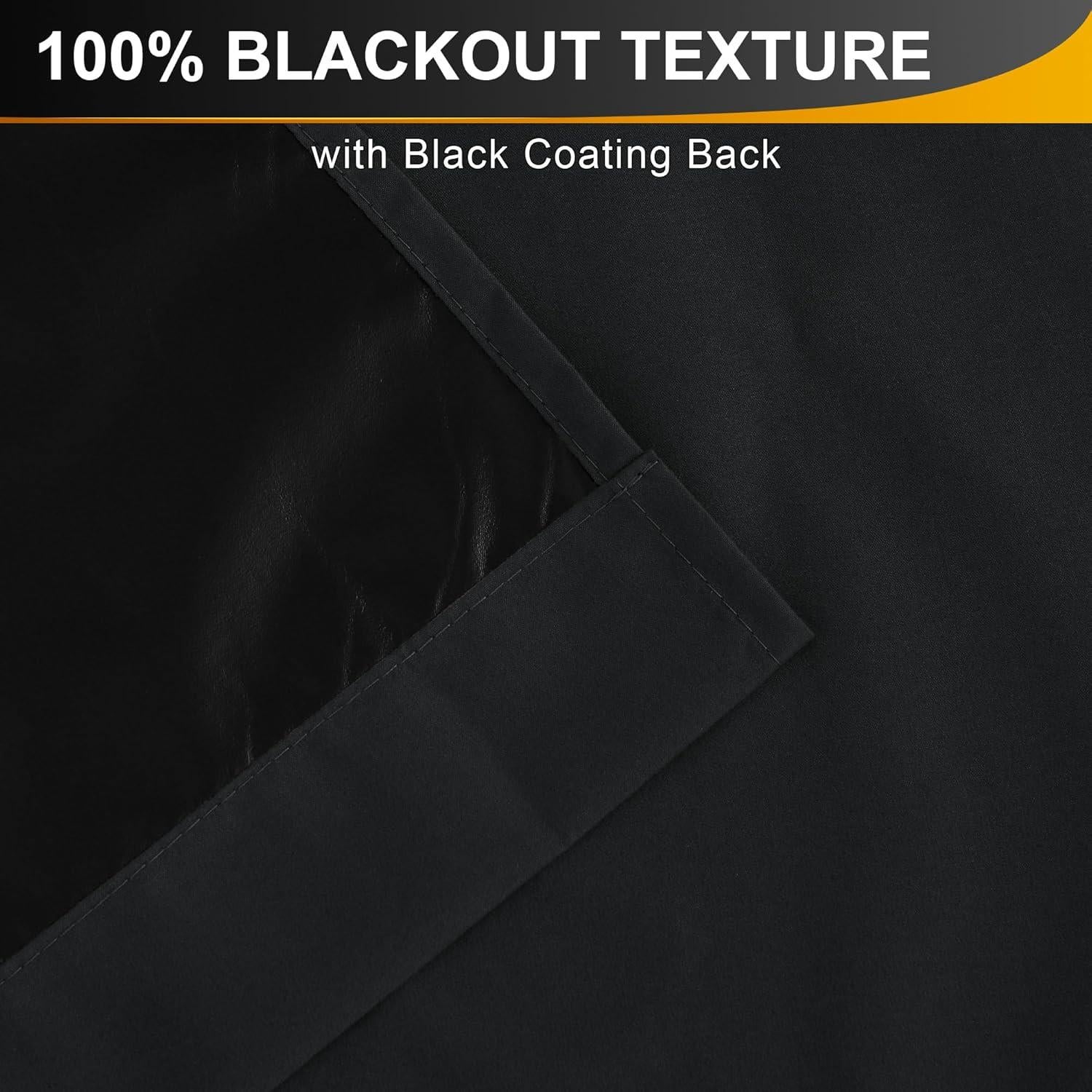 Cortina Opaca Portátil NICETOWN 132x213 cm Negra