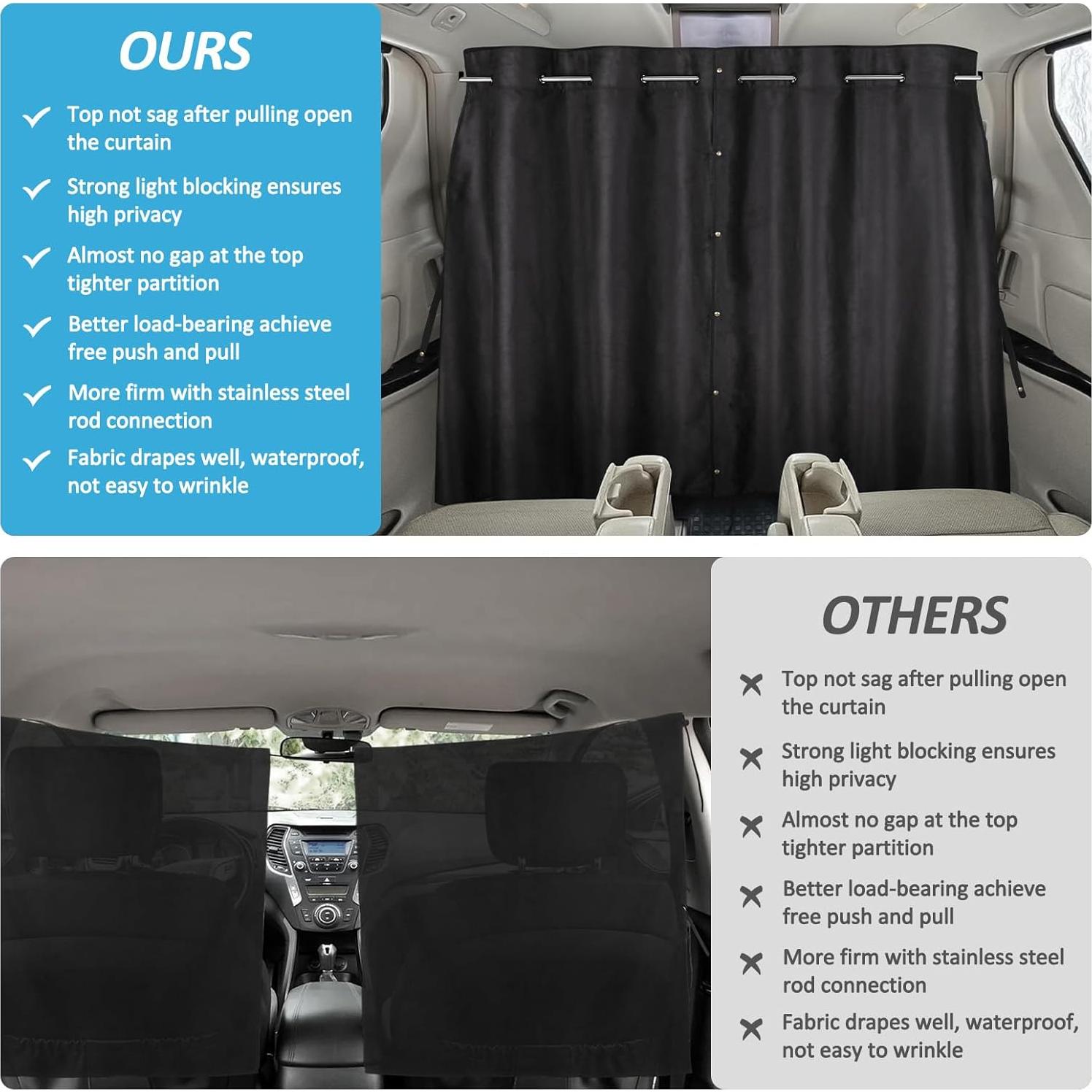 Cortina Divisoria para Auto ZATOOTO 1.80m x 1.26m Opaca