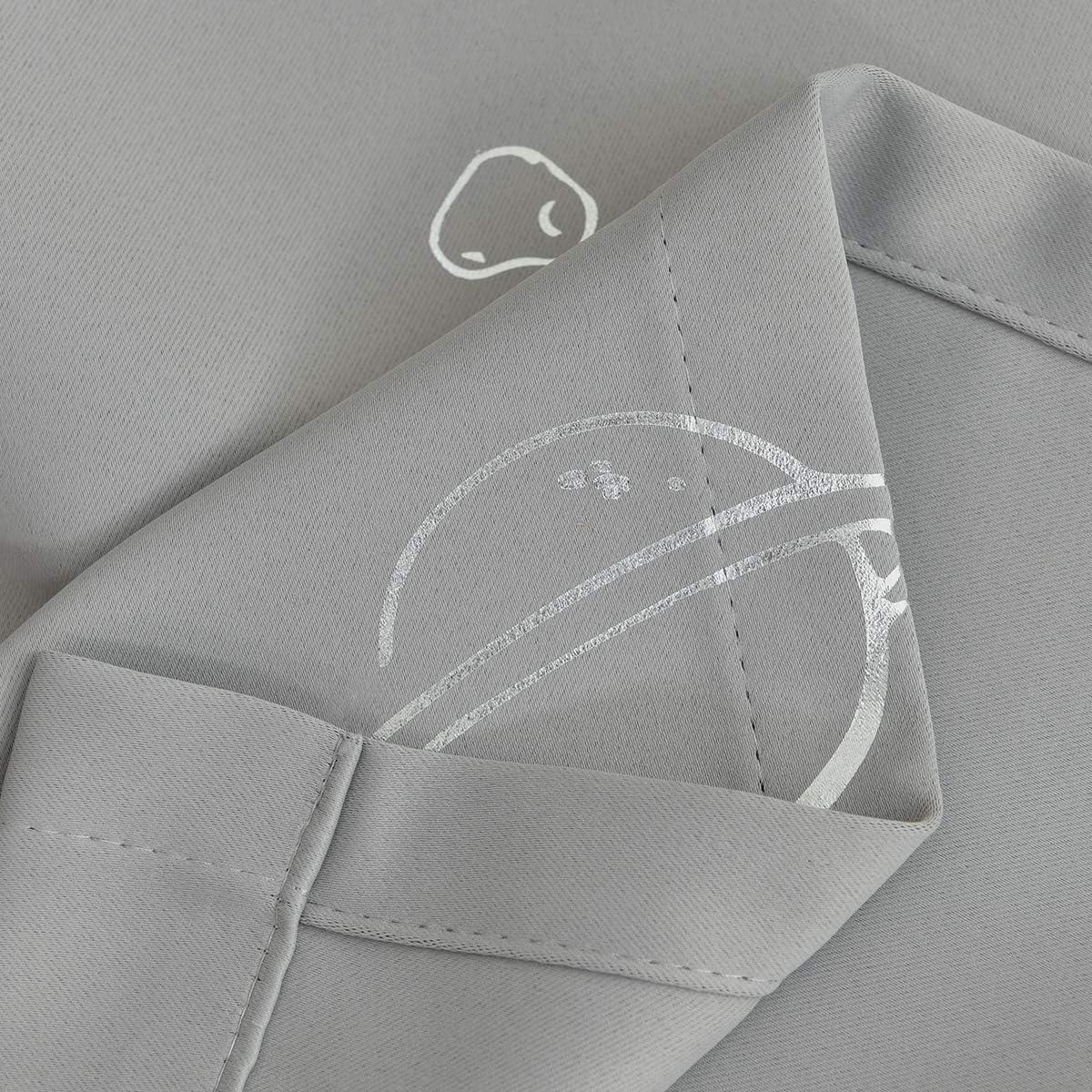 Cortinas Opacas Vangao 132x213 cm Espacio I Gris Set de 2