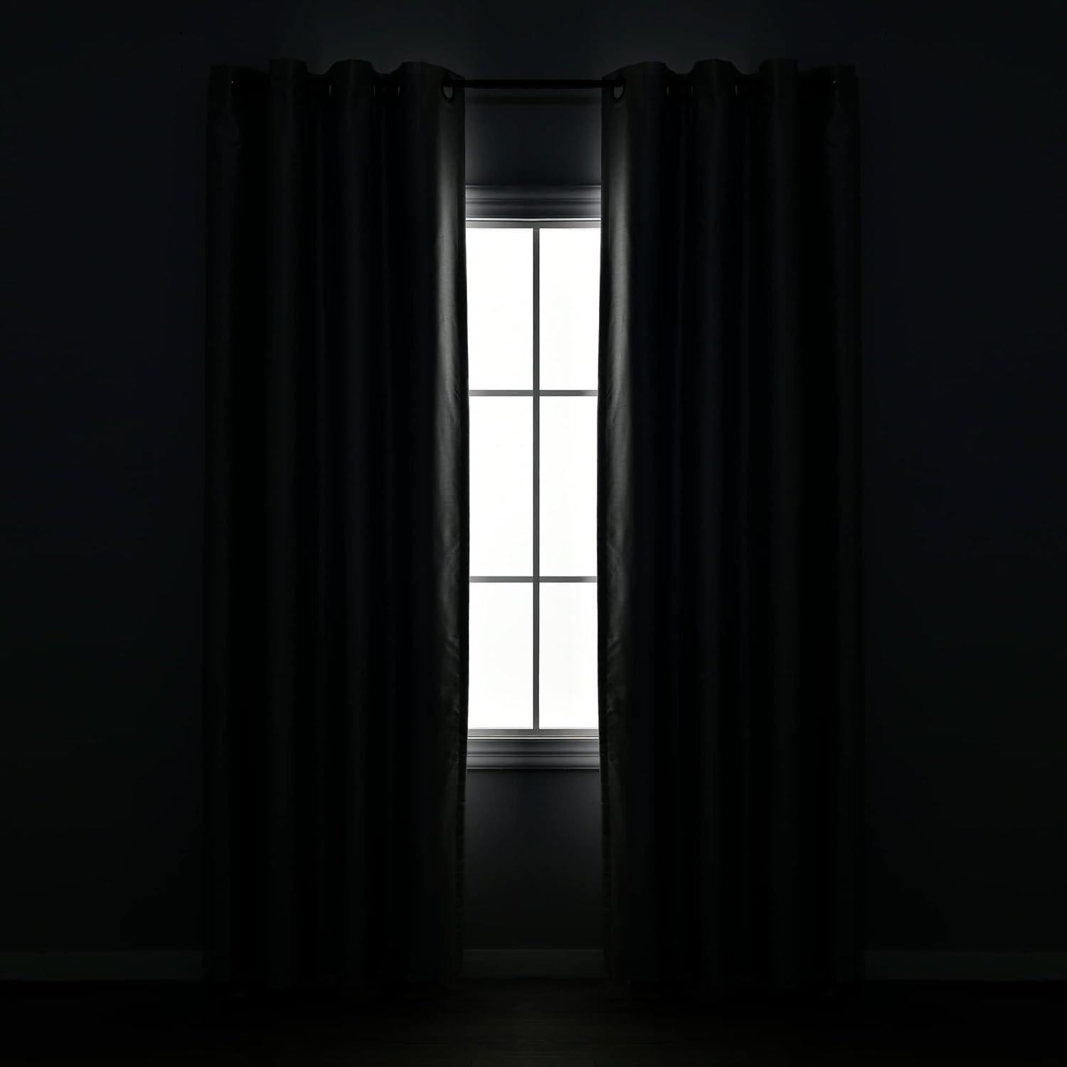 Cortinas Transparentes Lush Decor 96.5x213.4cm Azul Opacas