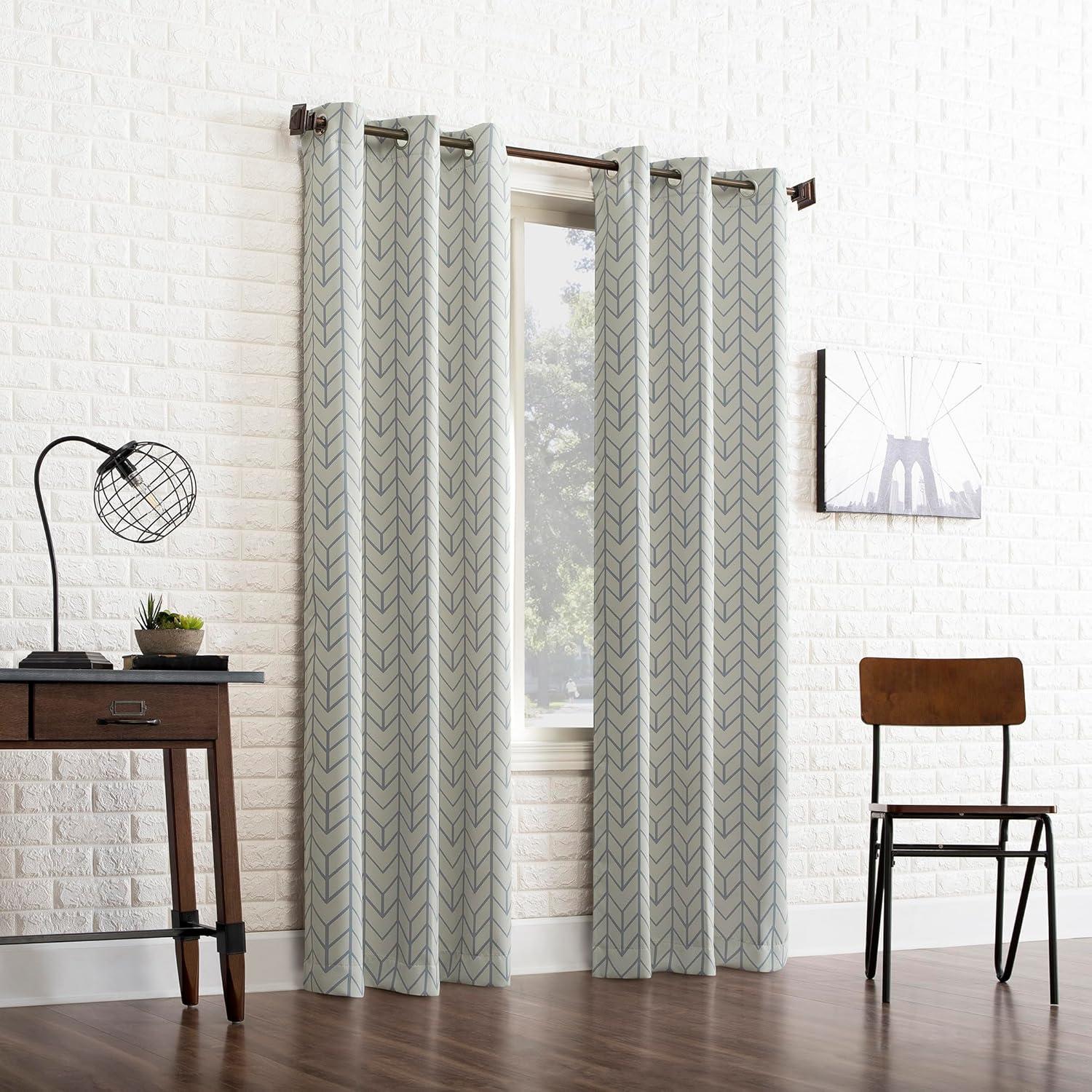 Cortina Blackout Ojal Kenwood Sun Zero 40x63 cm Piedra