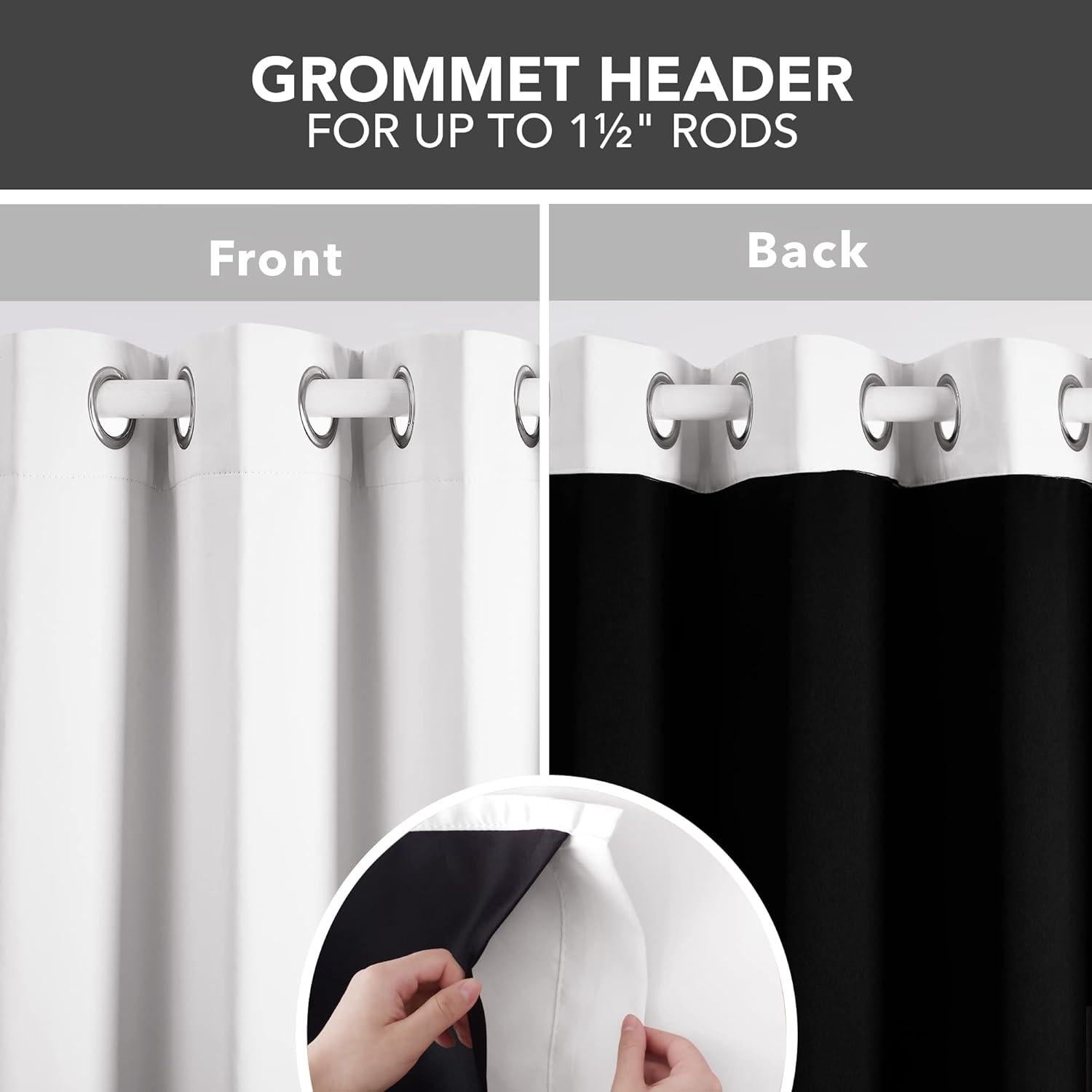 Cortinas Deconovo 100% Opacas Aislantes Térmicos 132x241 cm 2 Paneles