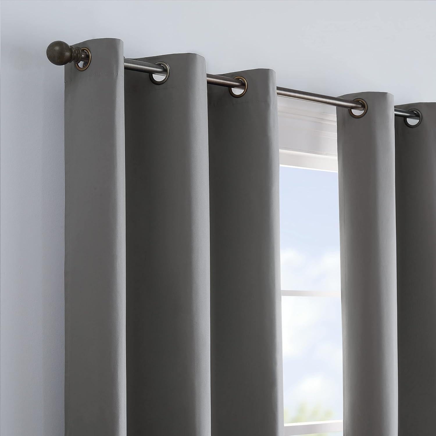 Cortina Blackout Eclipse Microfibra 106.68x160.02 cm Humo