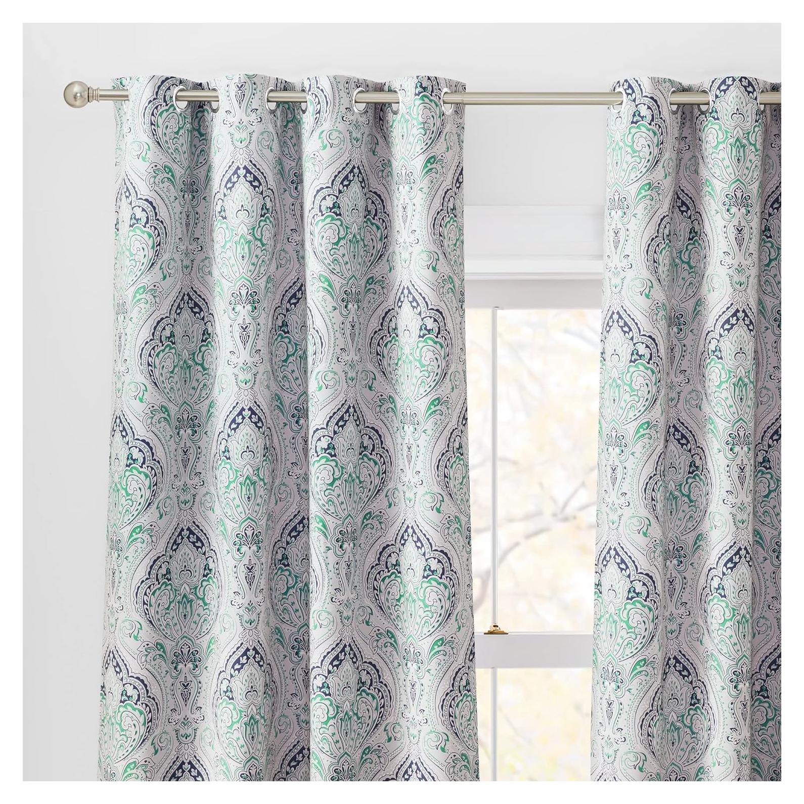 Cortinas Opacas KGORGE 52x84" Verde Biscay - 2 Piezas