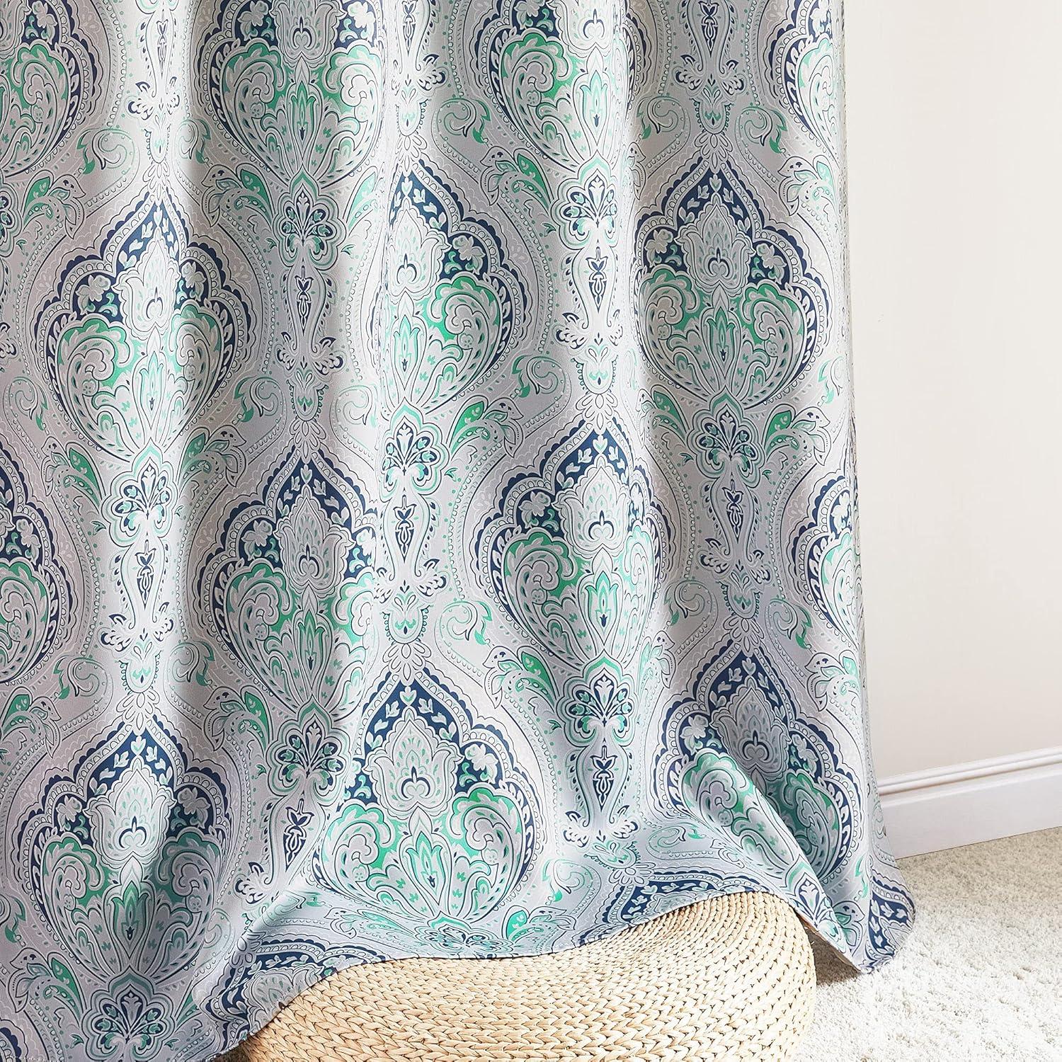 Cortinas Opacas KGORGE 52x84" Verde Biscay - 2 Piezas