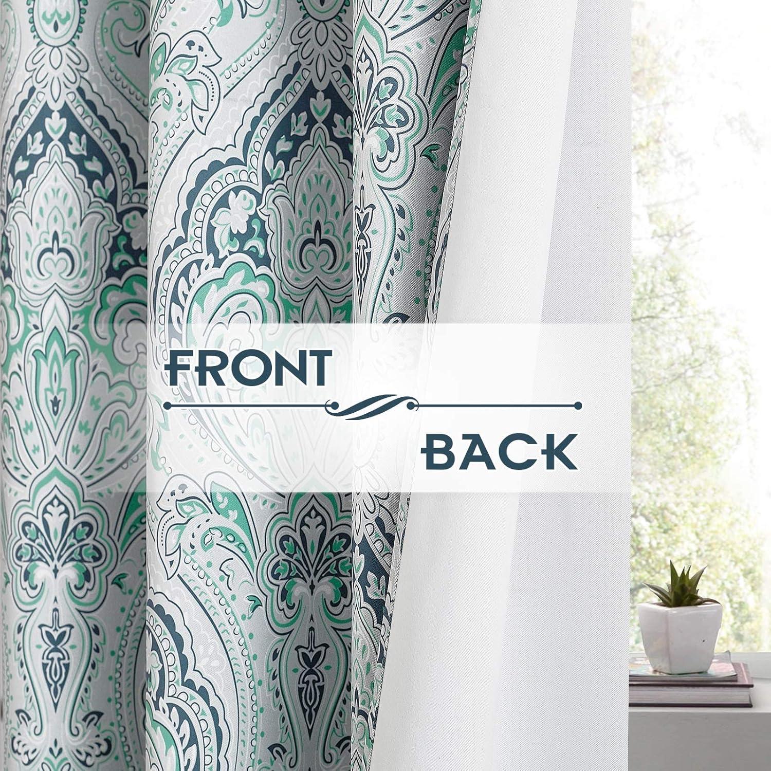 Cortinas Opacas KGORGE 52x84" Verde Biscay - 2 Piezas