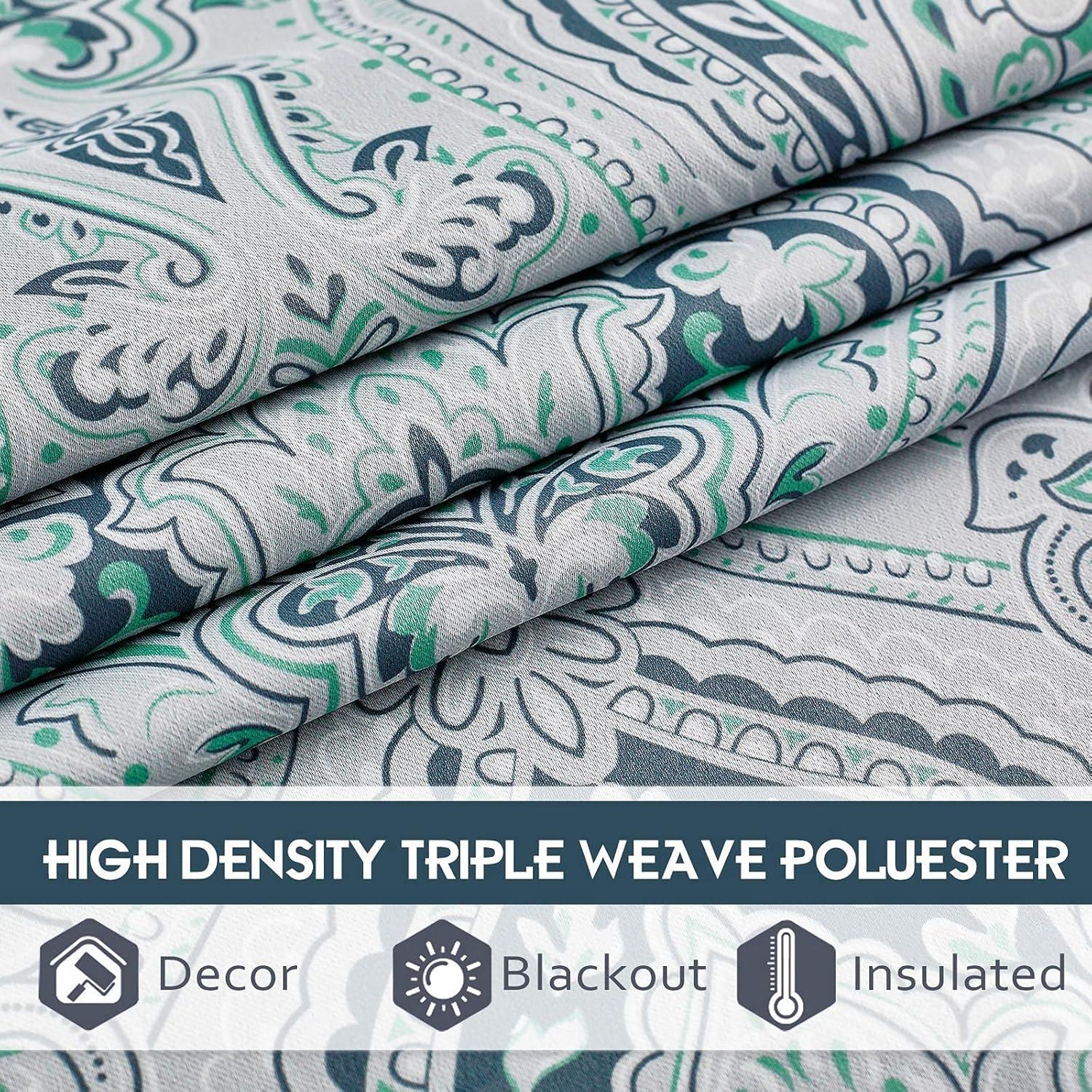 Cortinas Opacas KGORGE 52x84" Verde Biscay - 2 Piezas