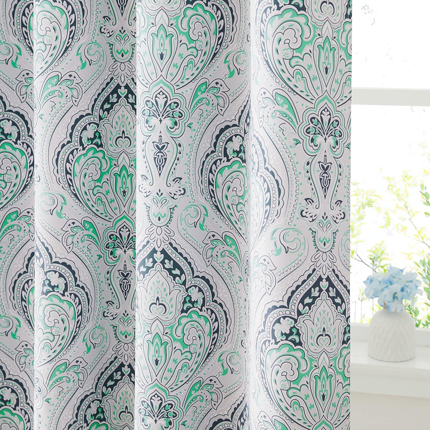 Cortinas Opacas KGORGE 52x84" Verde Biscay - 2 Piezas