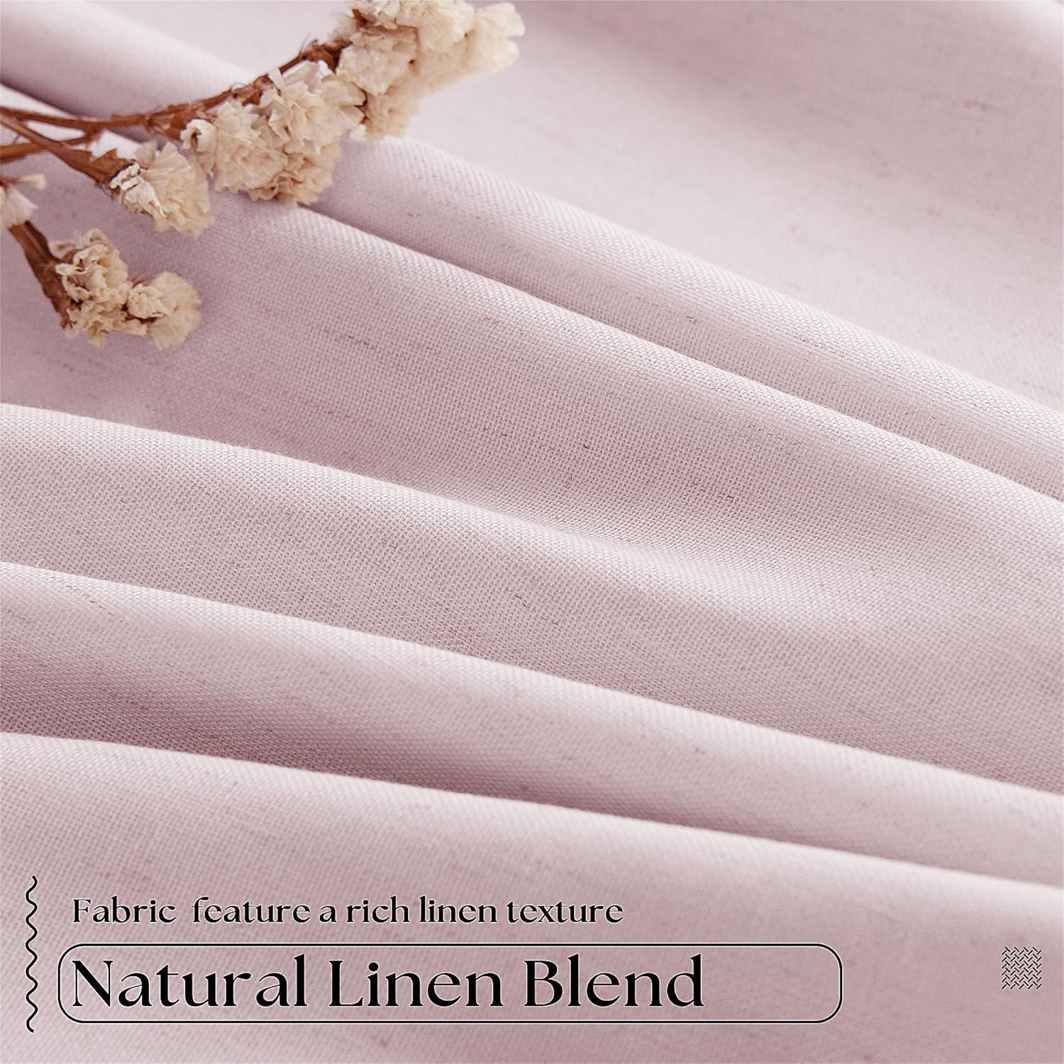 Cortinas Opacas Plisadas TWODRAPES Rosa Claro 243.8 cm x 101.6 cm