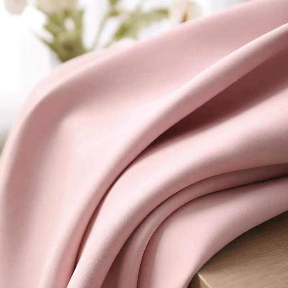 Cortinas Opacas KEQIAOSUOCAI Rosa Bebé 132x183 cm - 2 Paneles