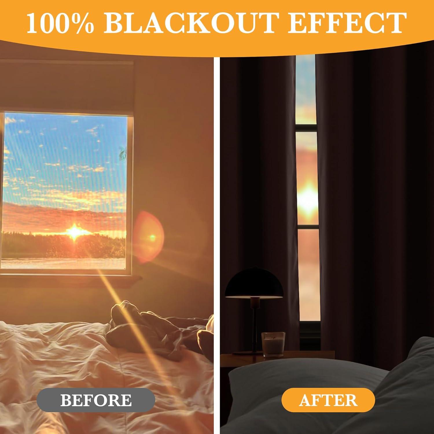 Cortinas Opacas RYB HOME Rosa Durazno 132x213 cm - 2 Paneles