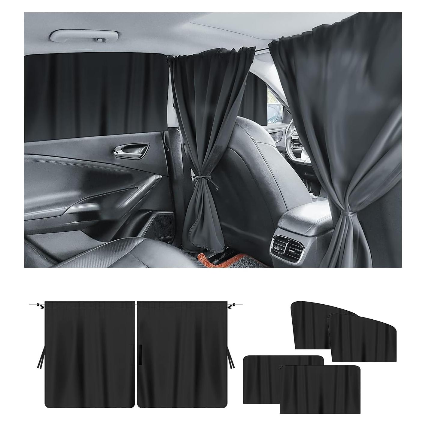 5 Sombrillas Magnéticas para Ventanas de Auto YGDMD - Oscurecimiento y Privacidad