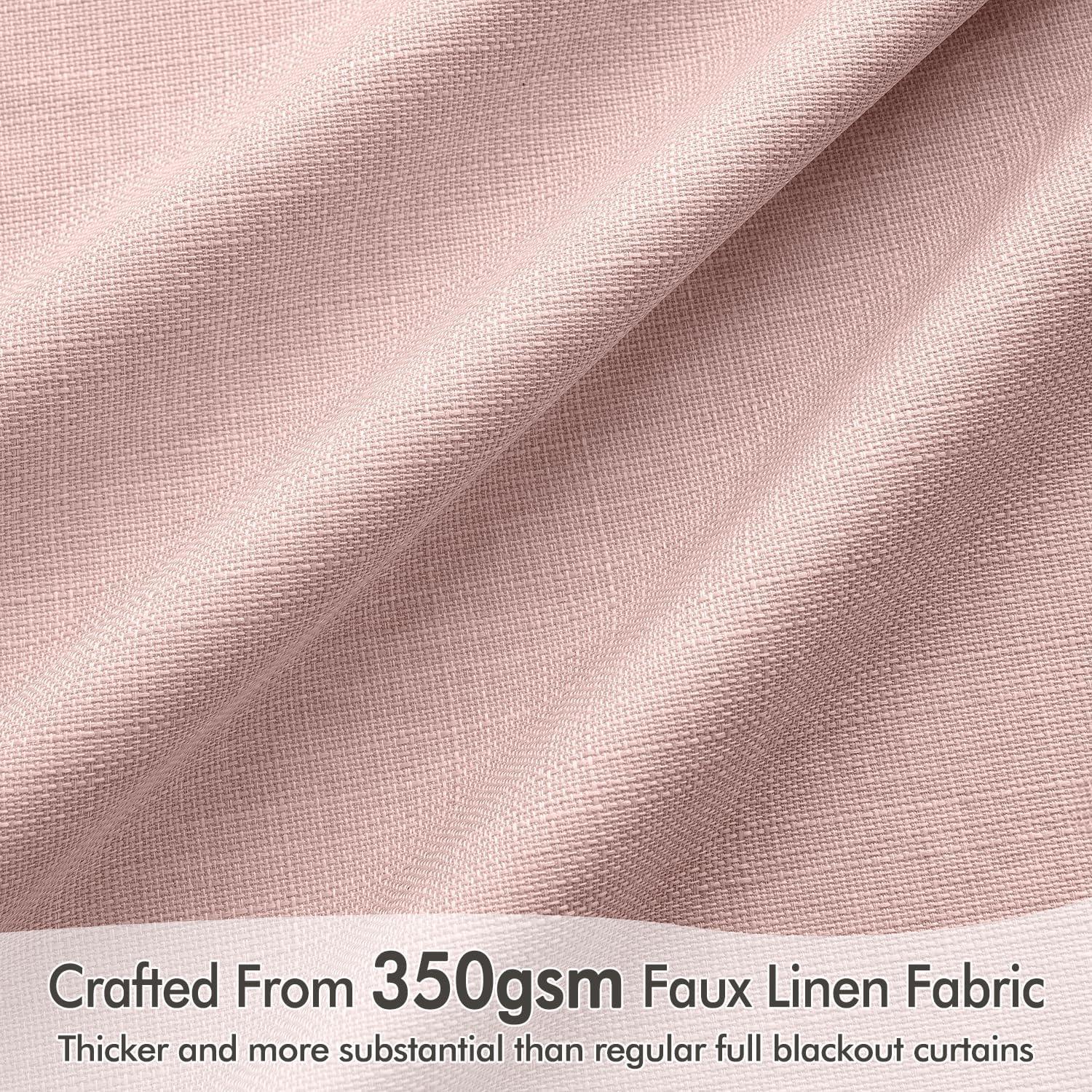 Cortinas Opacas MIULEE 2 Paneles 50x96 Pulgadas Rosa Bebé