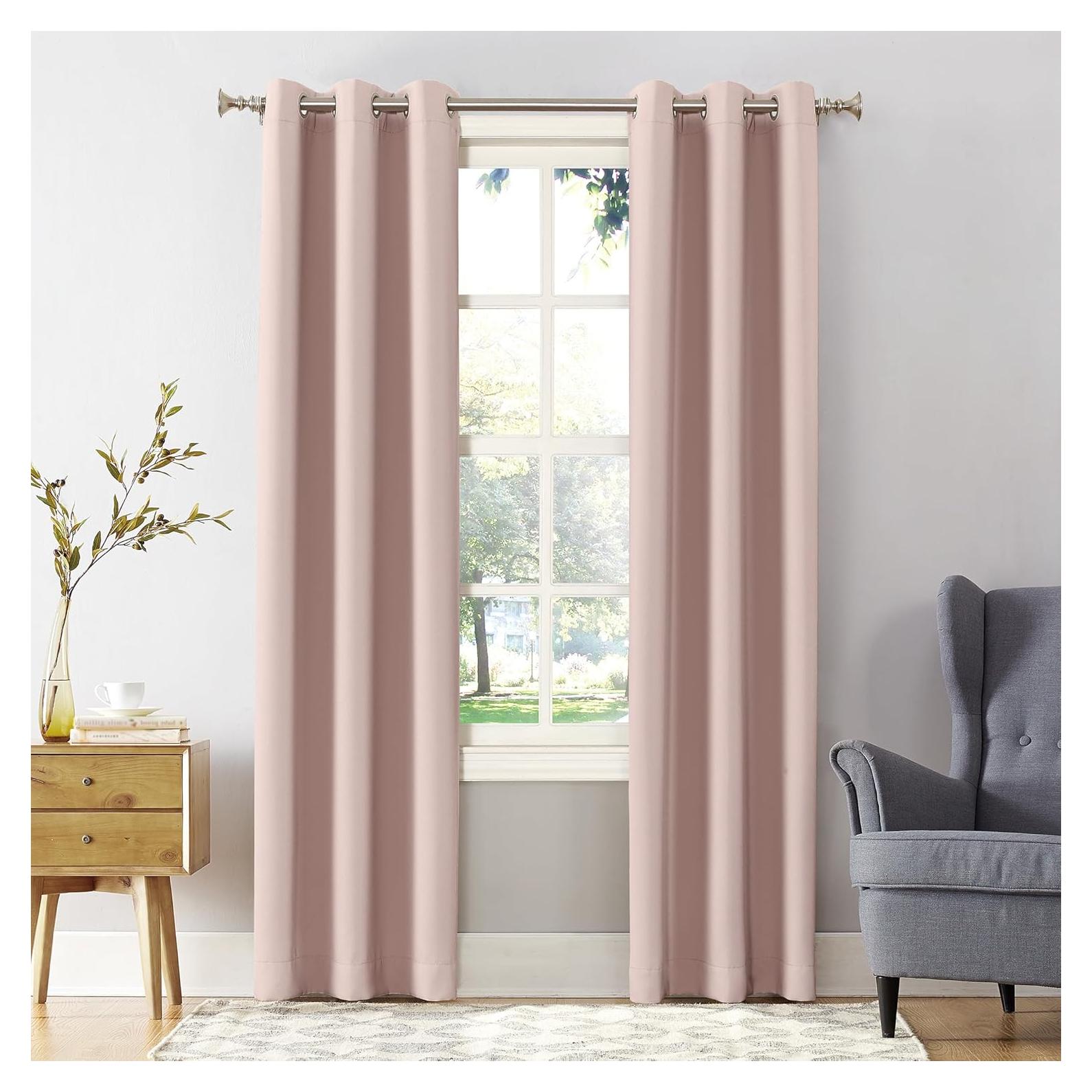 Panel de Cortina Blackout Sun Zero Easton 101.6x213.4cm Rosa