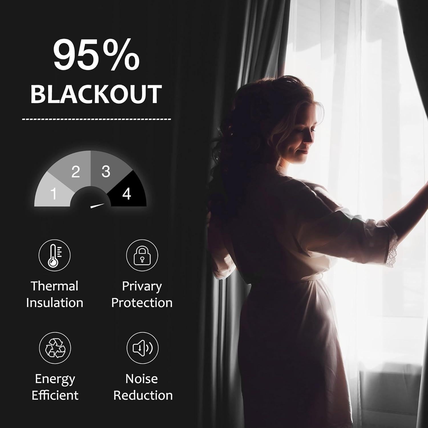 Cortinas Blackout Rosa Bebé Treatmentex 100% Poliéster 40x63