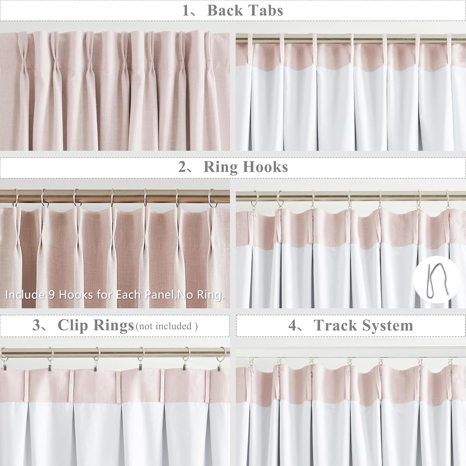 Cortinas Oscurecedoras WEST LAKE 40x90" Rosa 100% Poliester