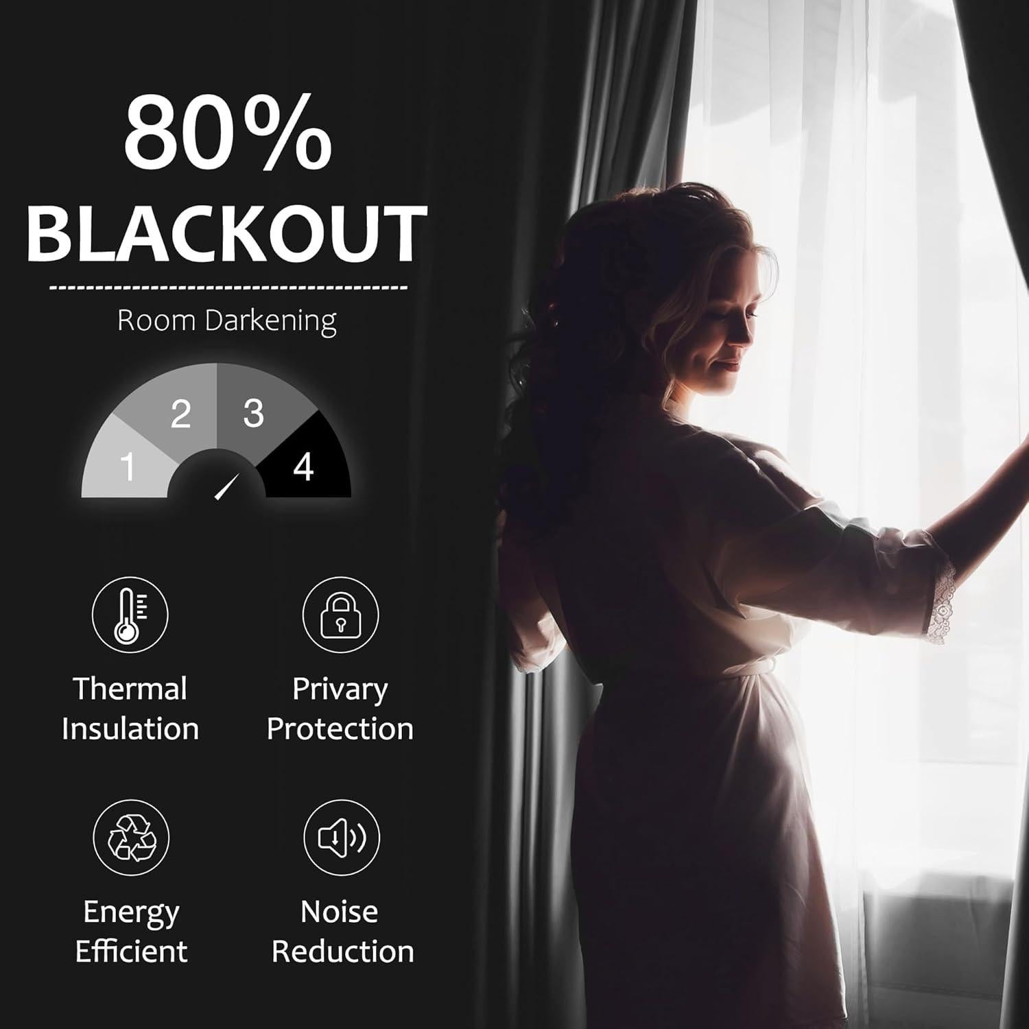 Cortinas Opacas Rosa Bebé 52" x 95" Treatmentex - 2 Paneles